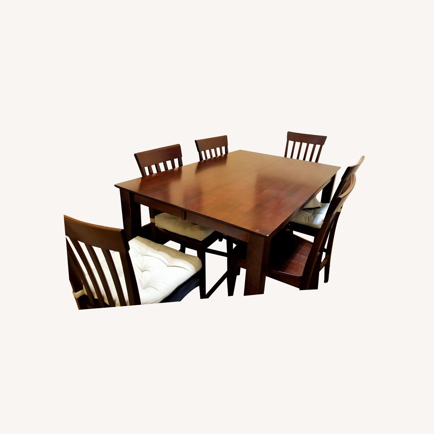 Counter Height Dining Table Set with 6 Chairs - image-0