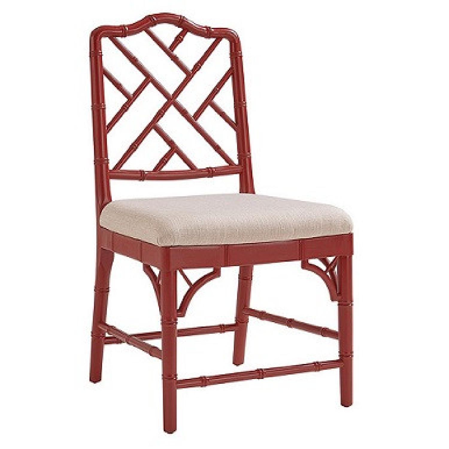 Ballard Design Dayna Dining Chairs (Red) - image-4