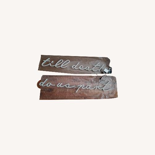 Used LED Sign - 'till death do us part' for sale on AptDeco