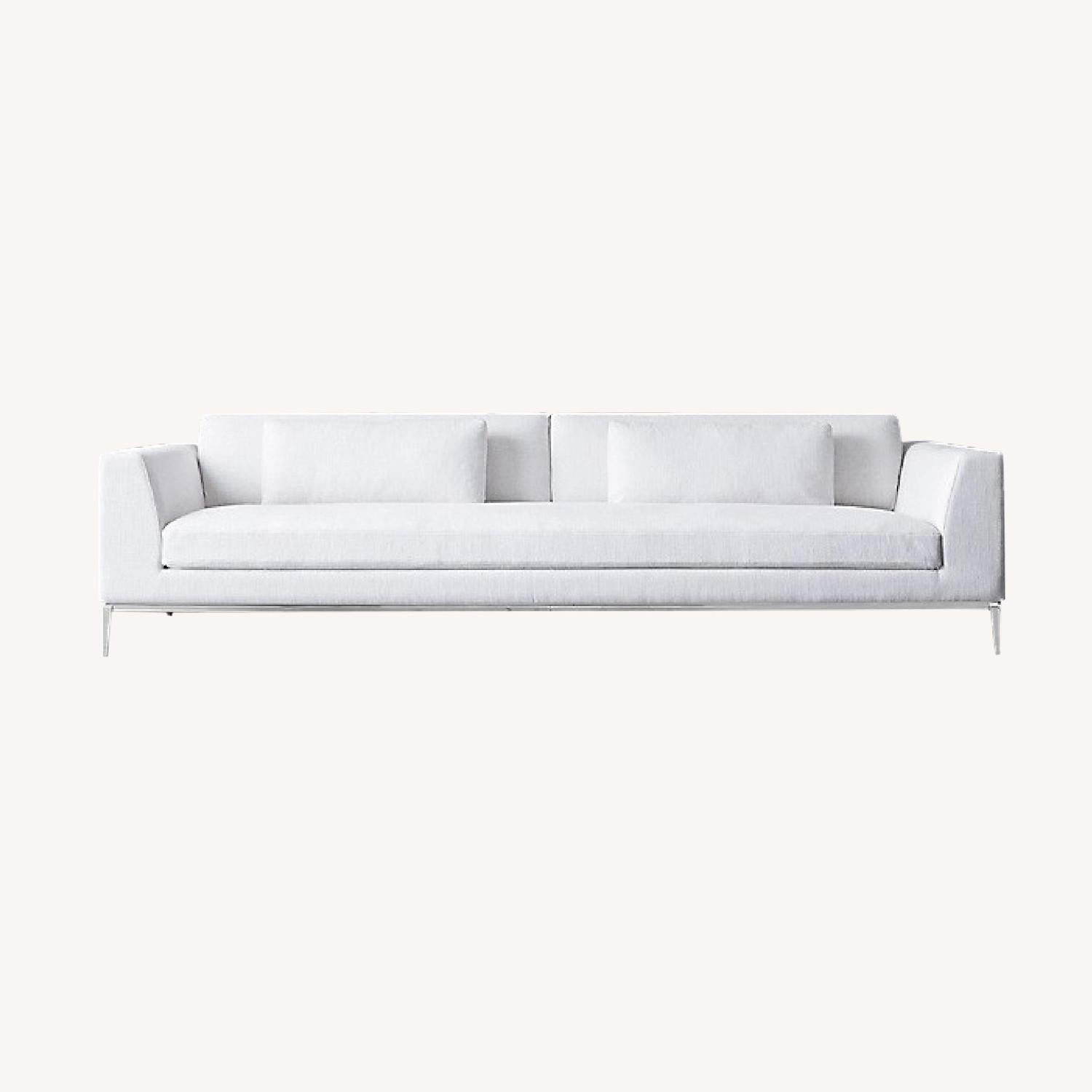 Restoration Hardware Down filled Italia Taper Arm sofa AptDeco