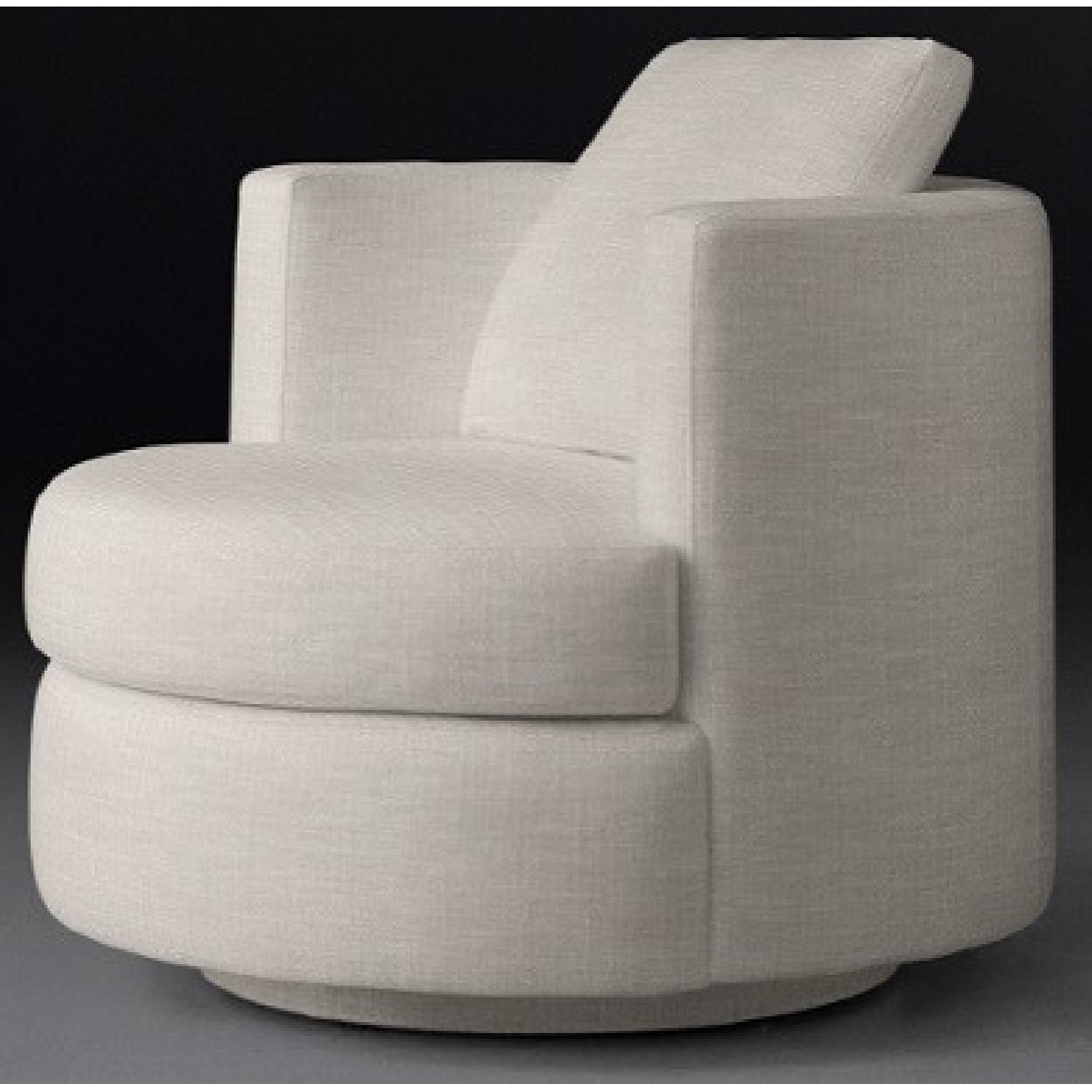 Restoration Hardware Wren Swivel Chair AptDeco