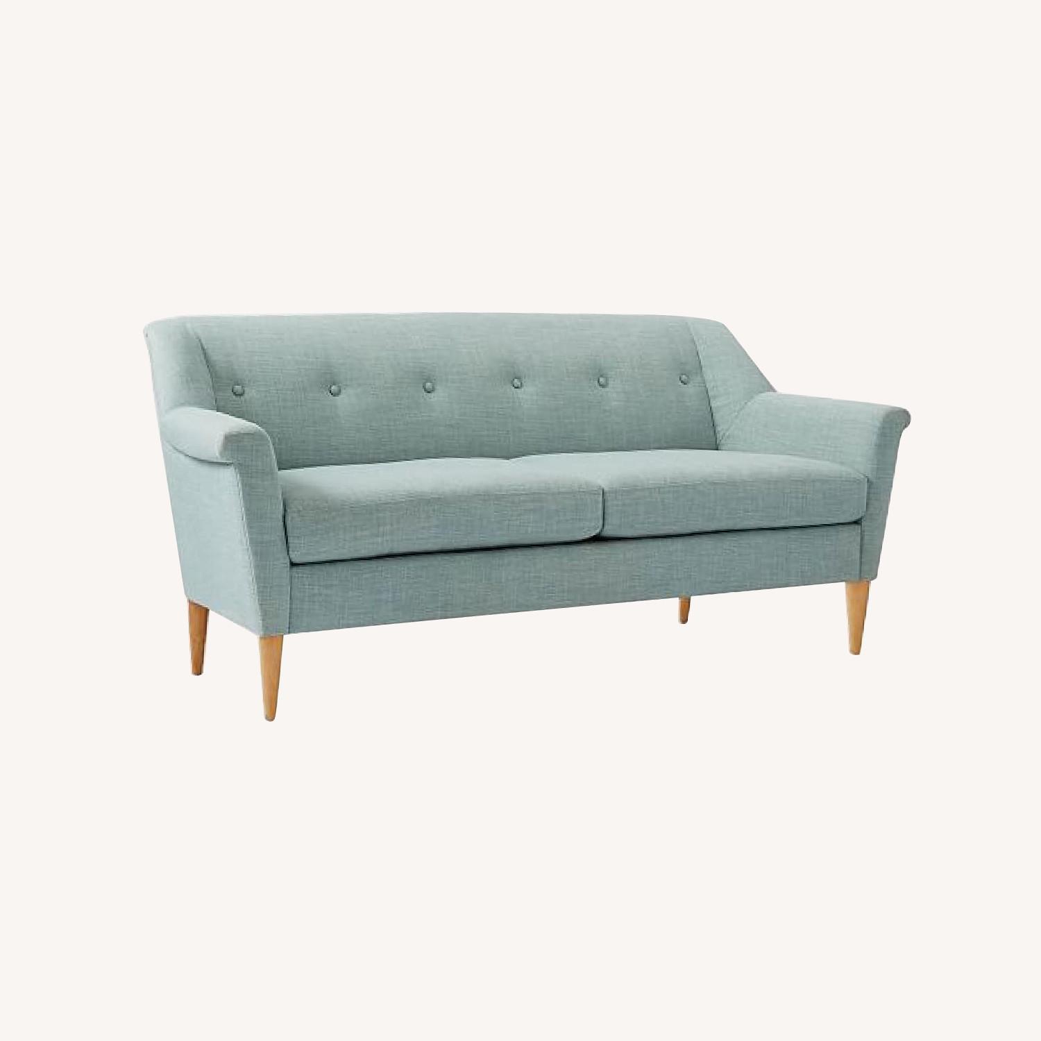 West Elm Finn Sofa Eucalyptus Color AptDeco