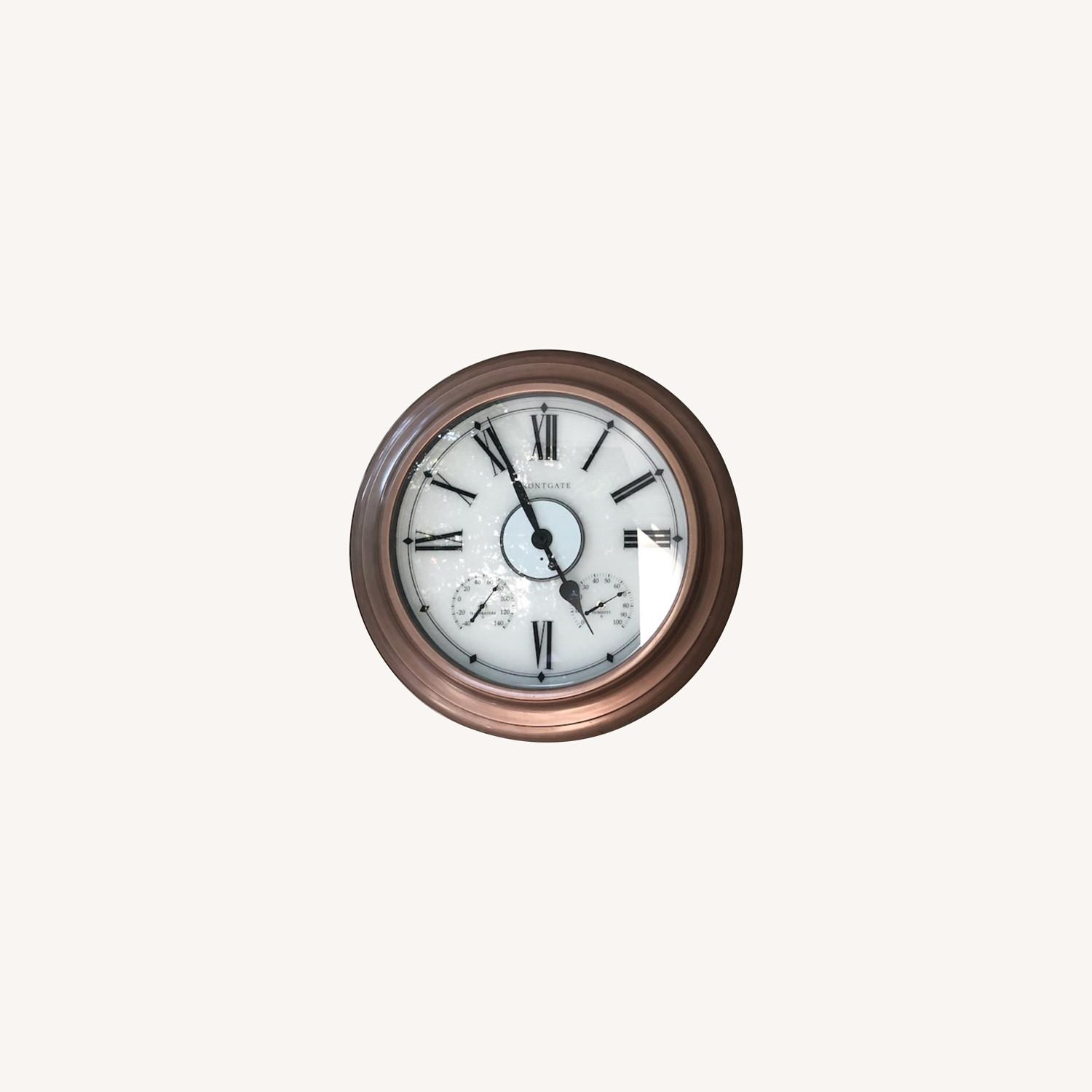 Frontgate Outdoor Backlit Clock AptDeco