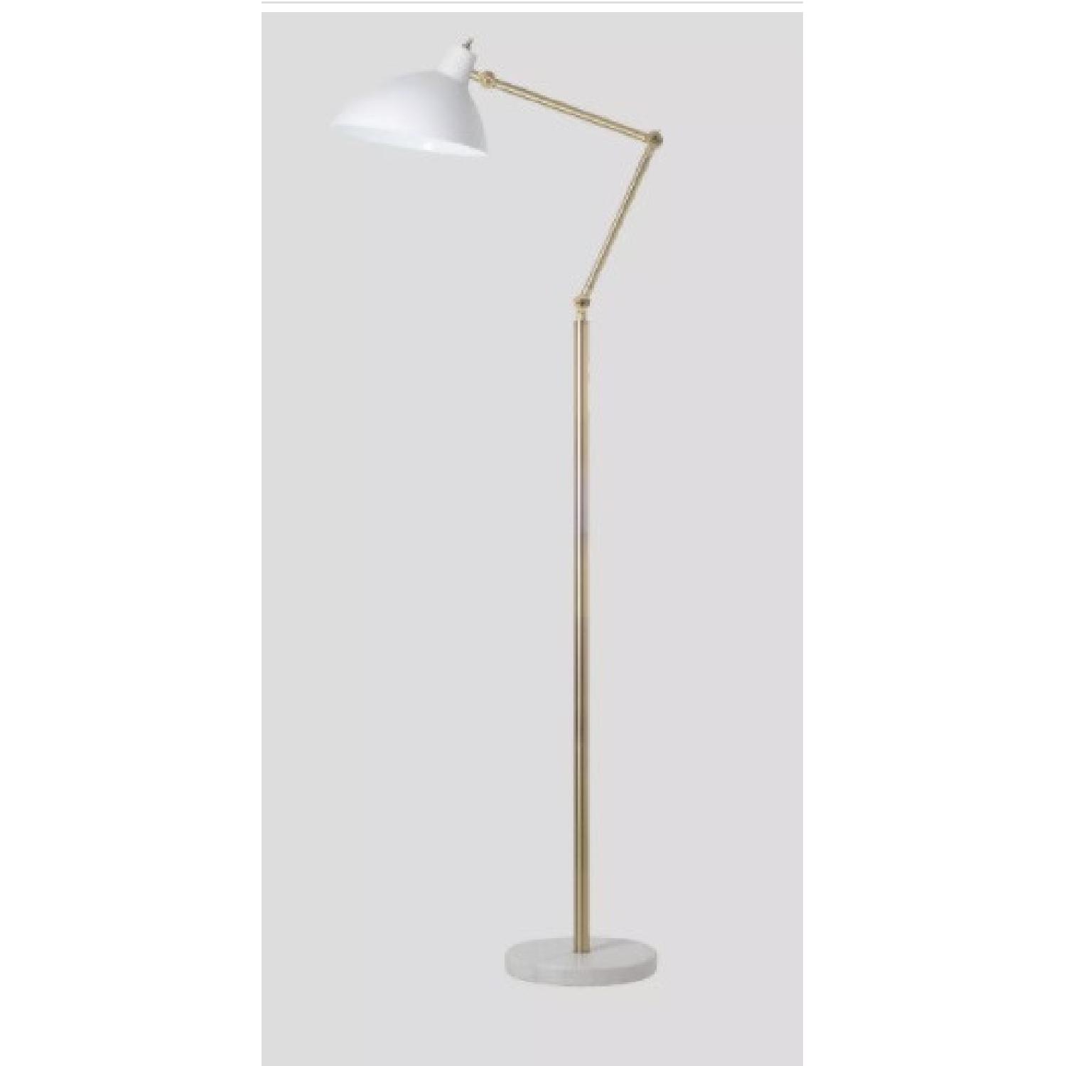 Target White and Brass Metal Adjustable Floor Lamp - image-4