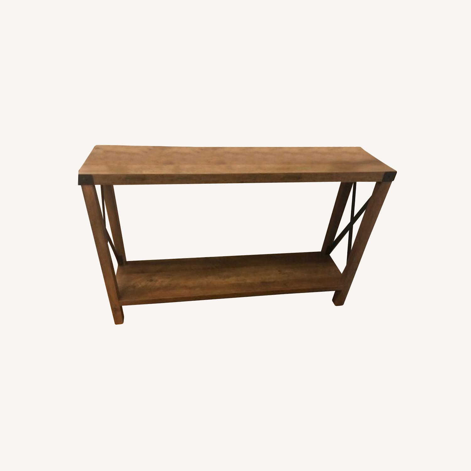 Pier 1 A Frame Rustic Oak Console Table - image-0