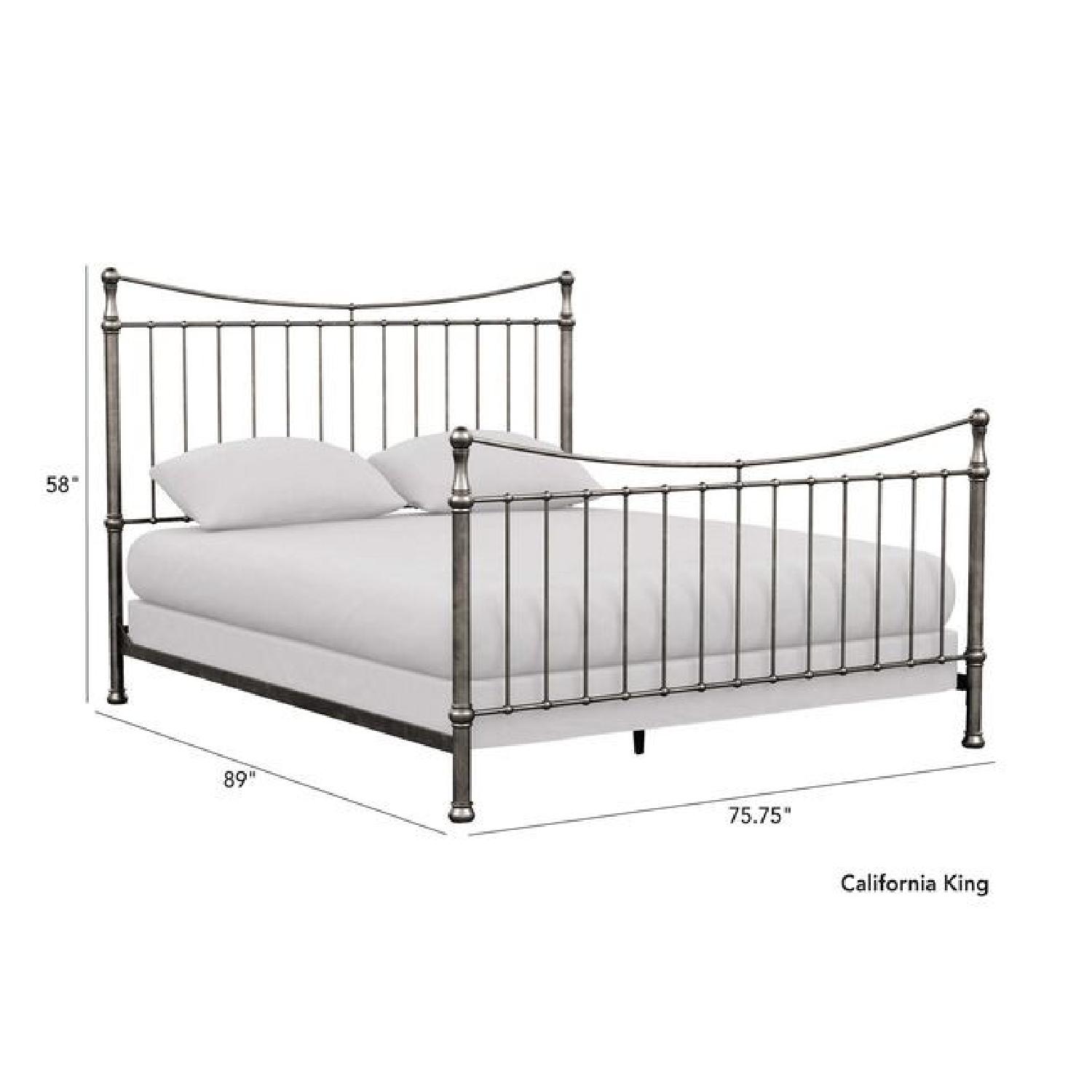 Ethan Allen Wrought Iron Full Bed Frame - image-5