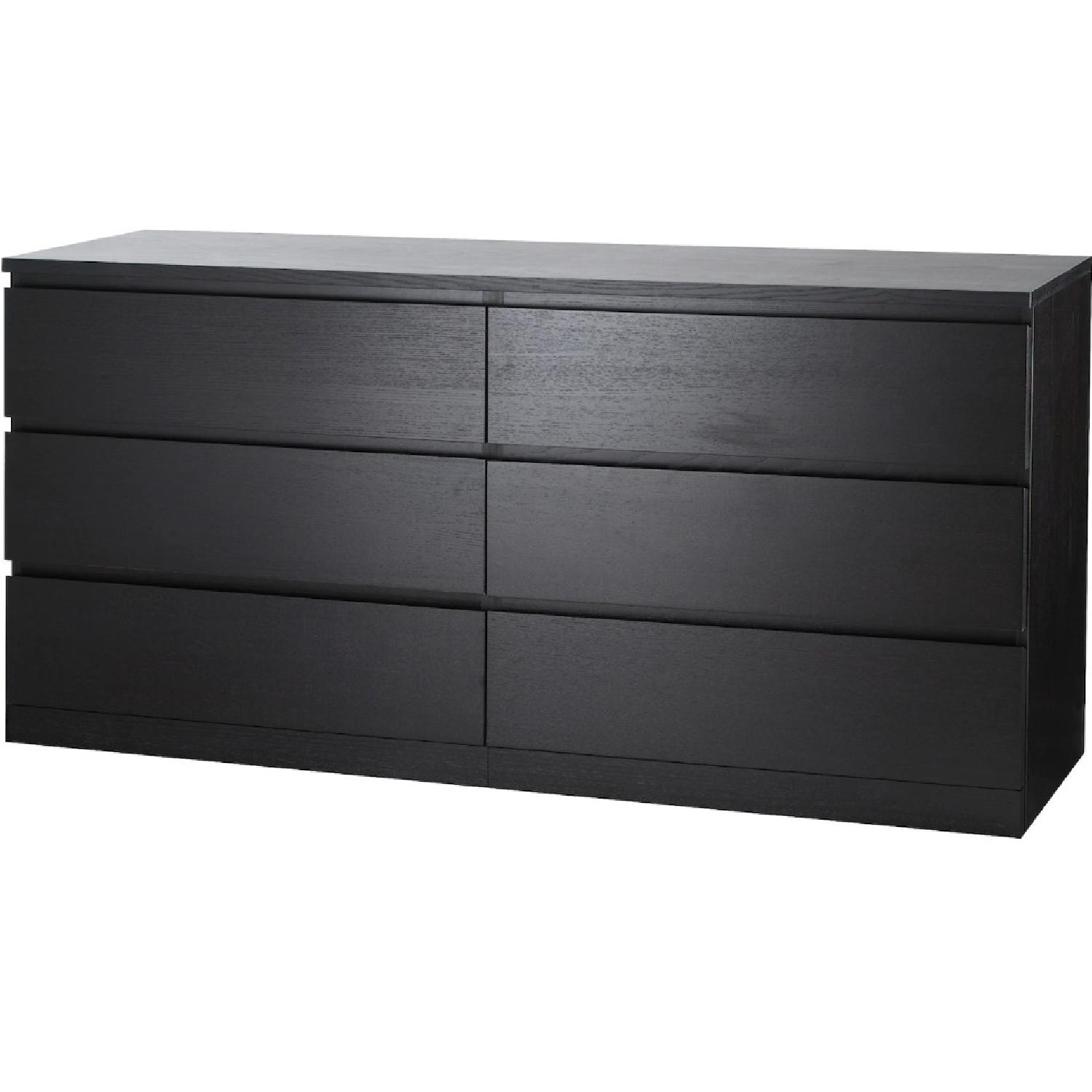 IKEA Black Dresser 6 Drawer - image-4