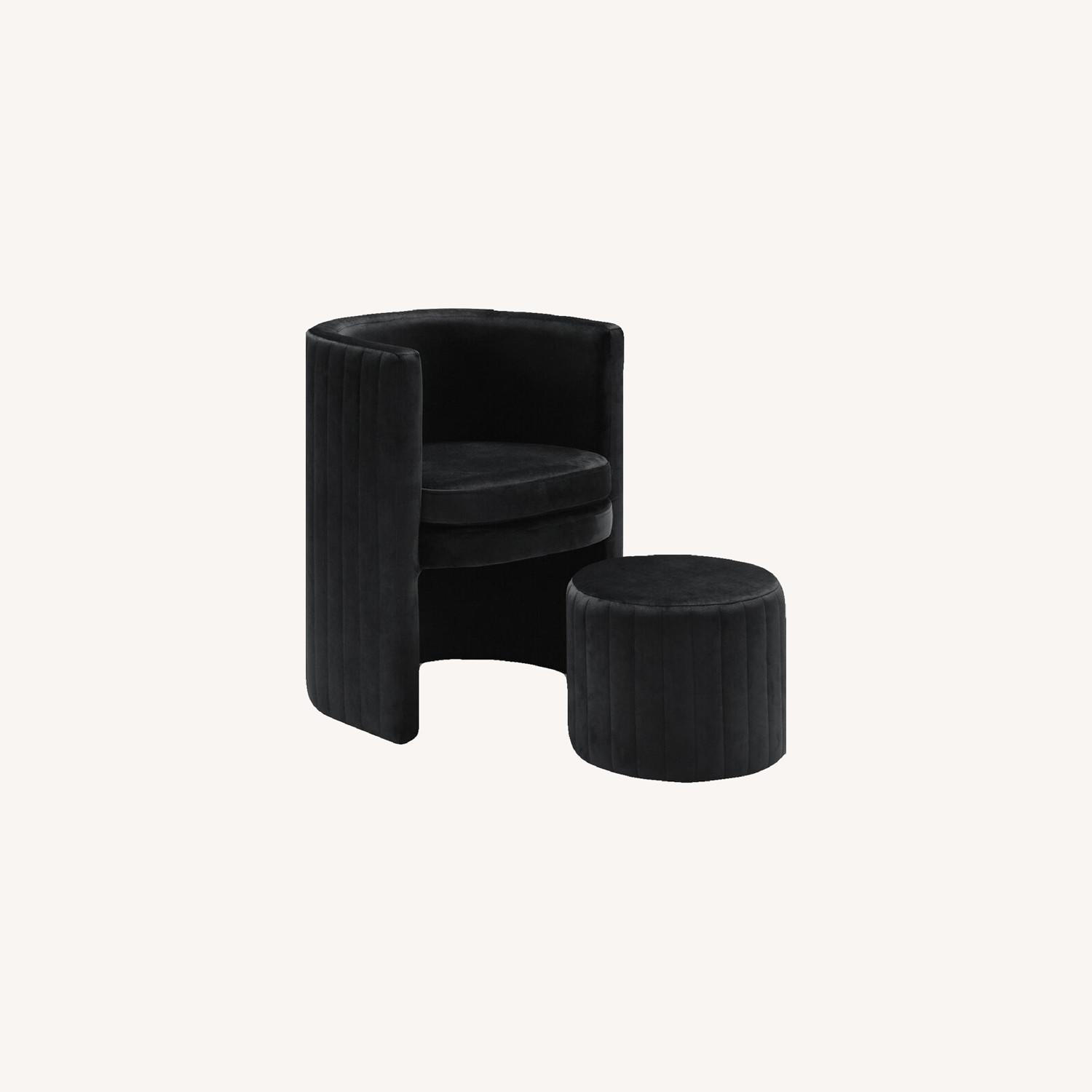 Wayfair Barrel Chair and Ottoman AptDeco