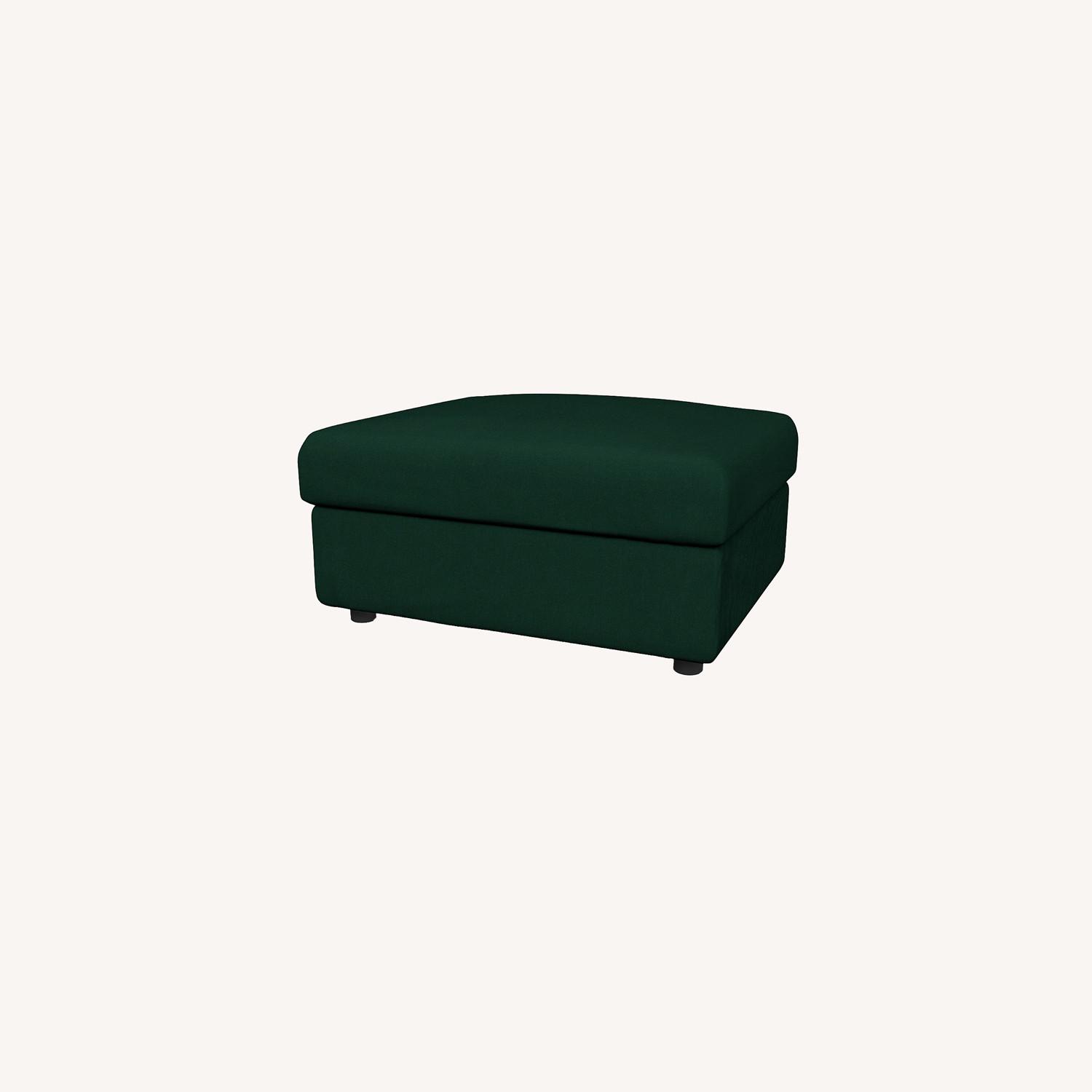 IKEA Green Storage Ottoman - image-0