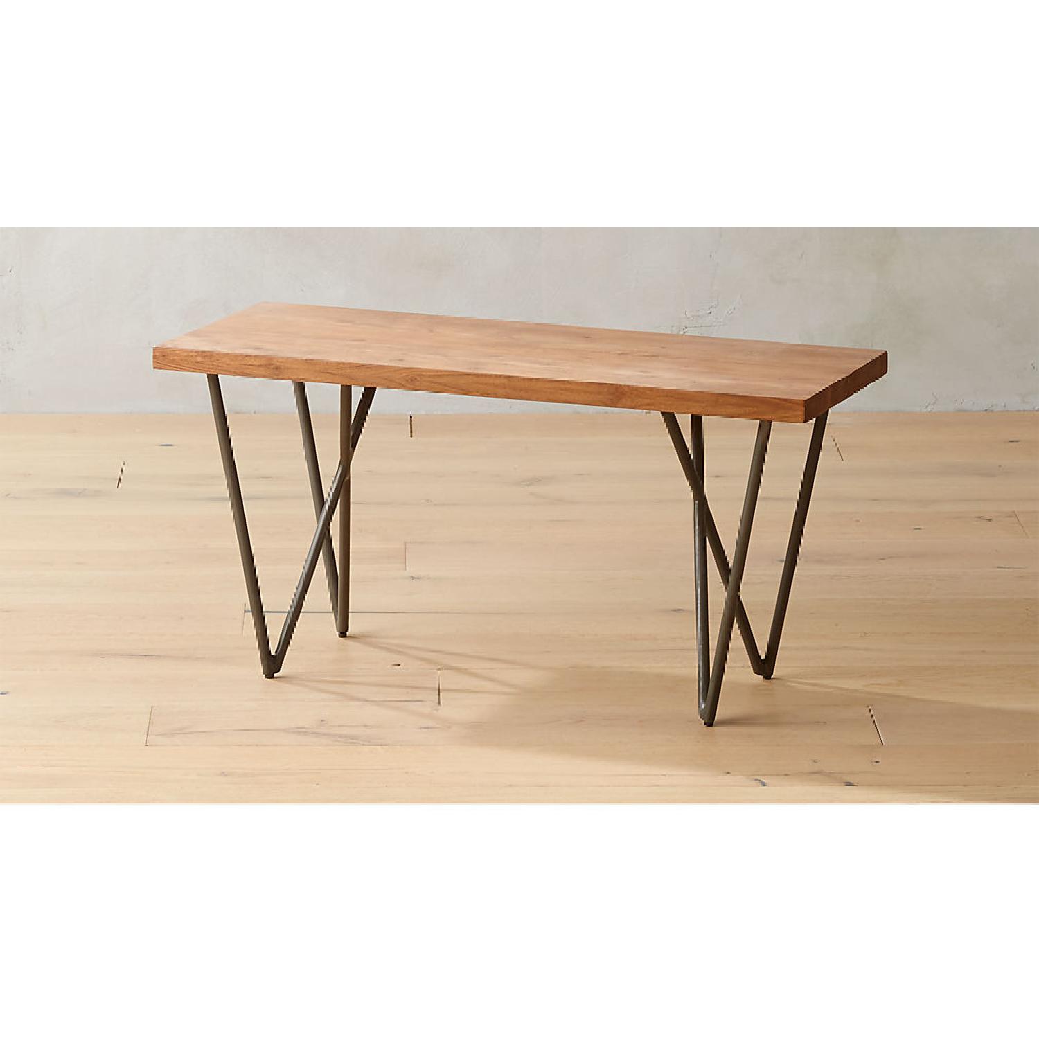 CB2 Acacia Wood Bench - image-4