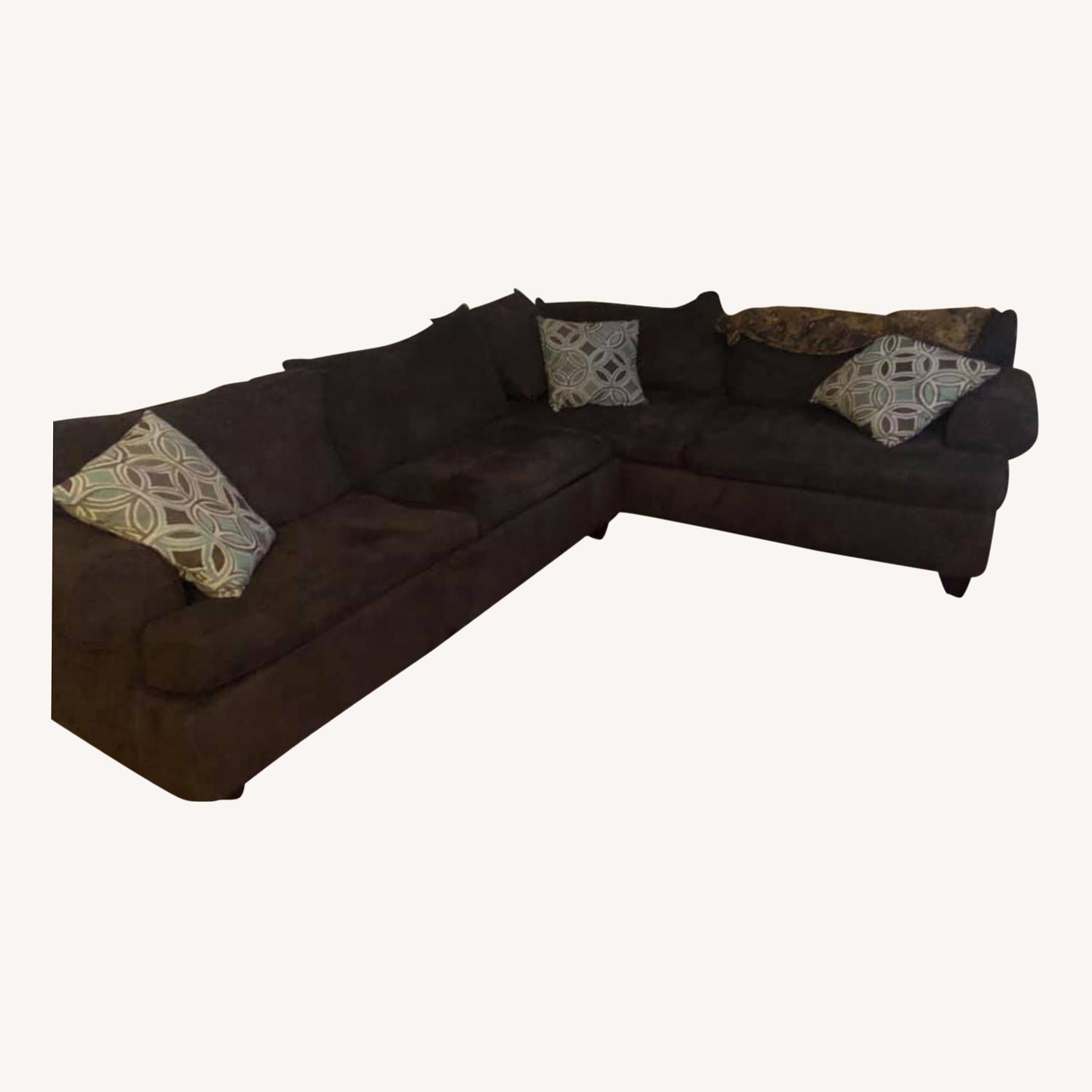 Raymour & Flanigan Sectional Queen Sleeper Sofa Bed AptDeco