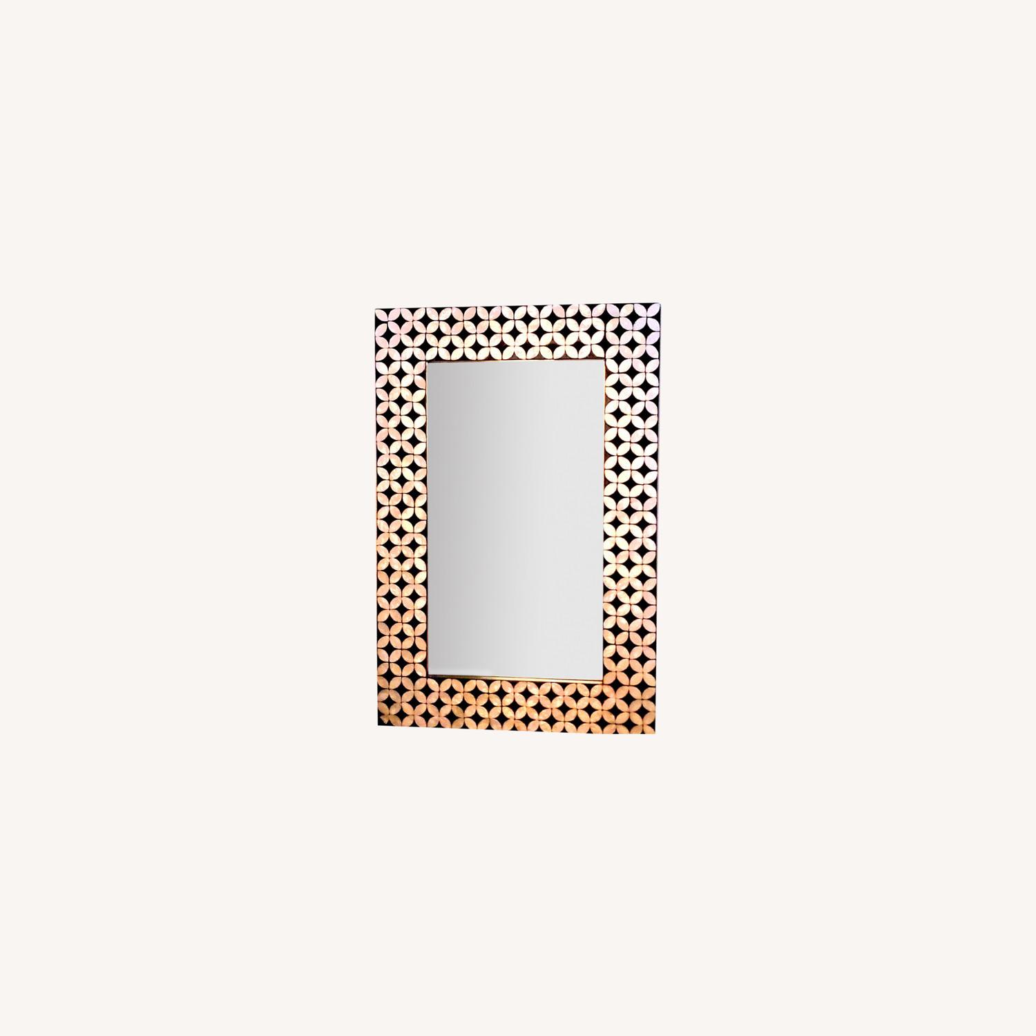 Mosaic Floor Mirror Pier 1 Mother of Pearl Inlay AptDeco