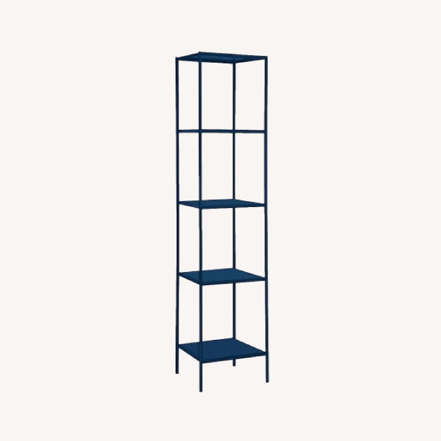 Room & Board Slim Navy bookcase AptDeco