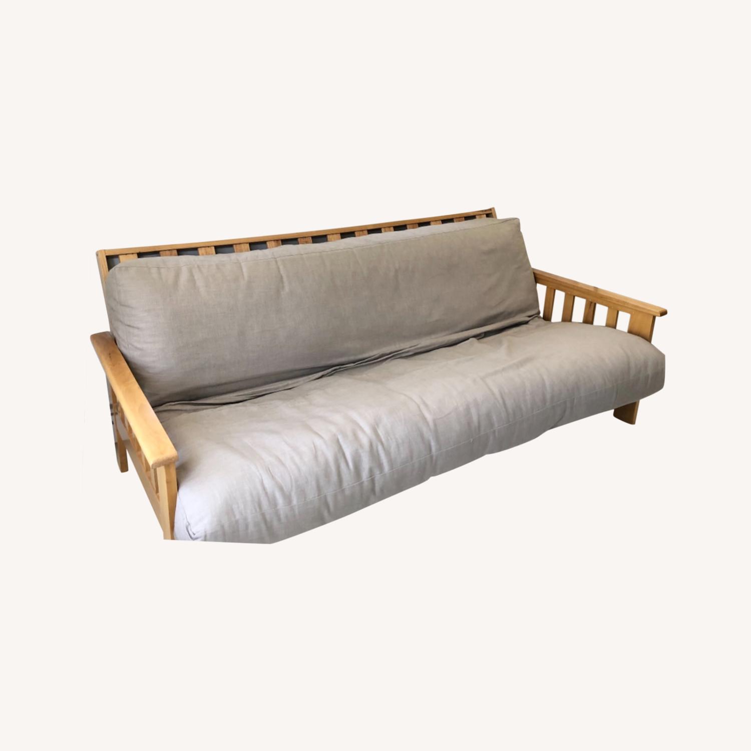Solid Wood Futon Full Size AptDeco