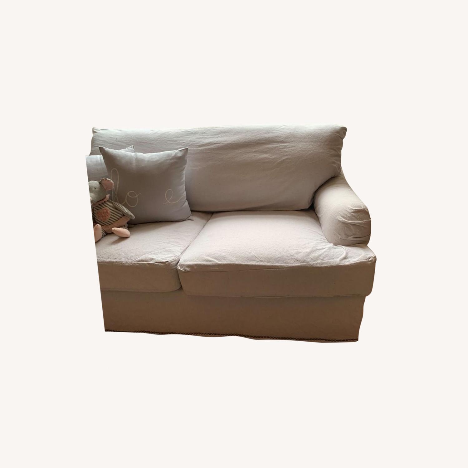 Ethan Allen Slipcover Loveseat - image-3