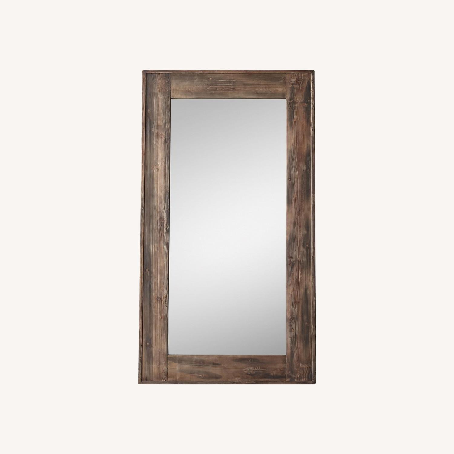 Restoration Hardware Salvaged Wood Leaner Mirror AptDeco