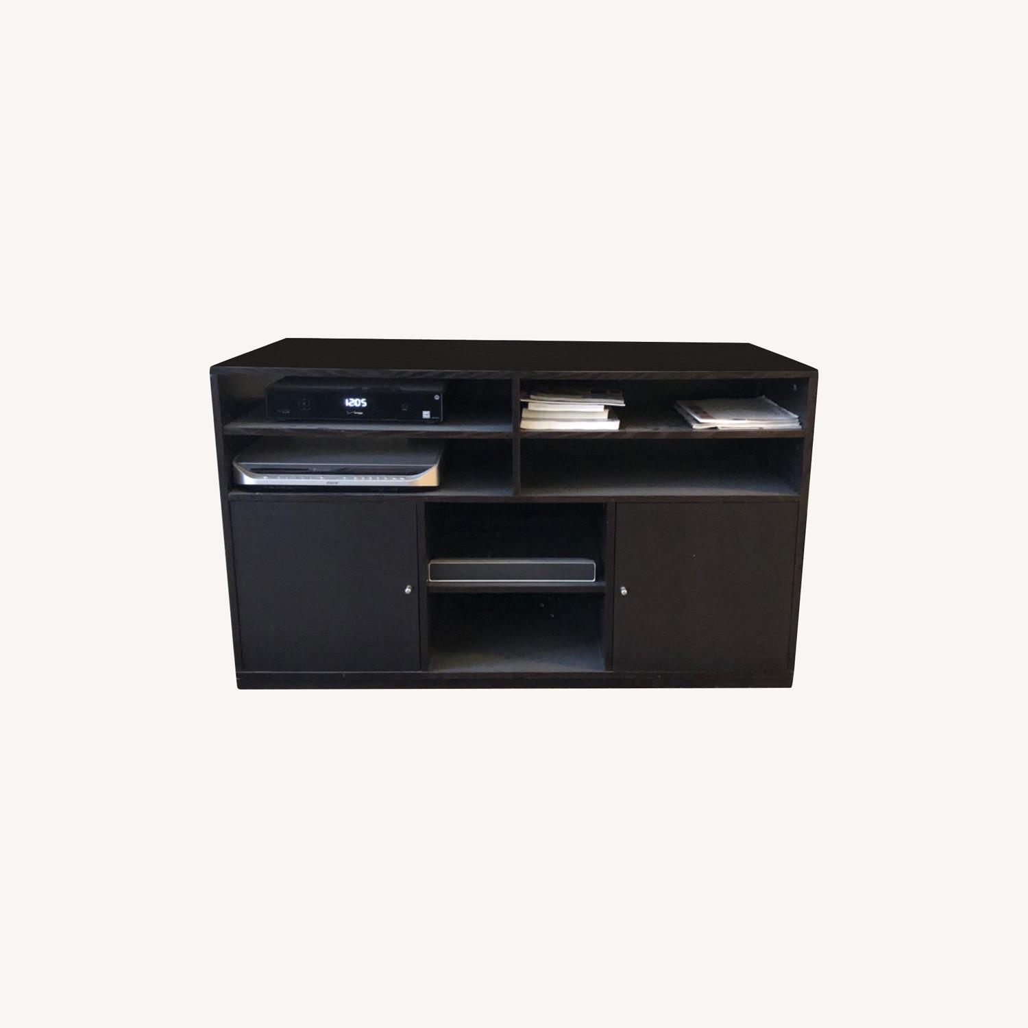 IKEA Dark Brown TV Cabinet with Storage - image-0