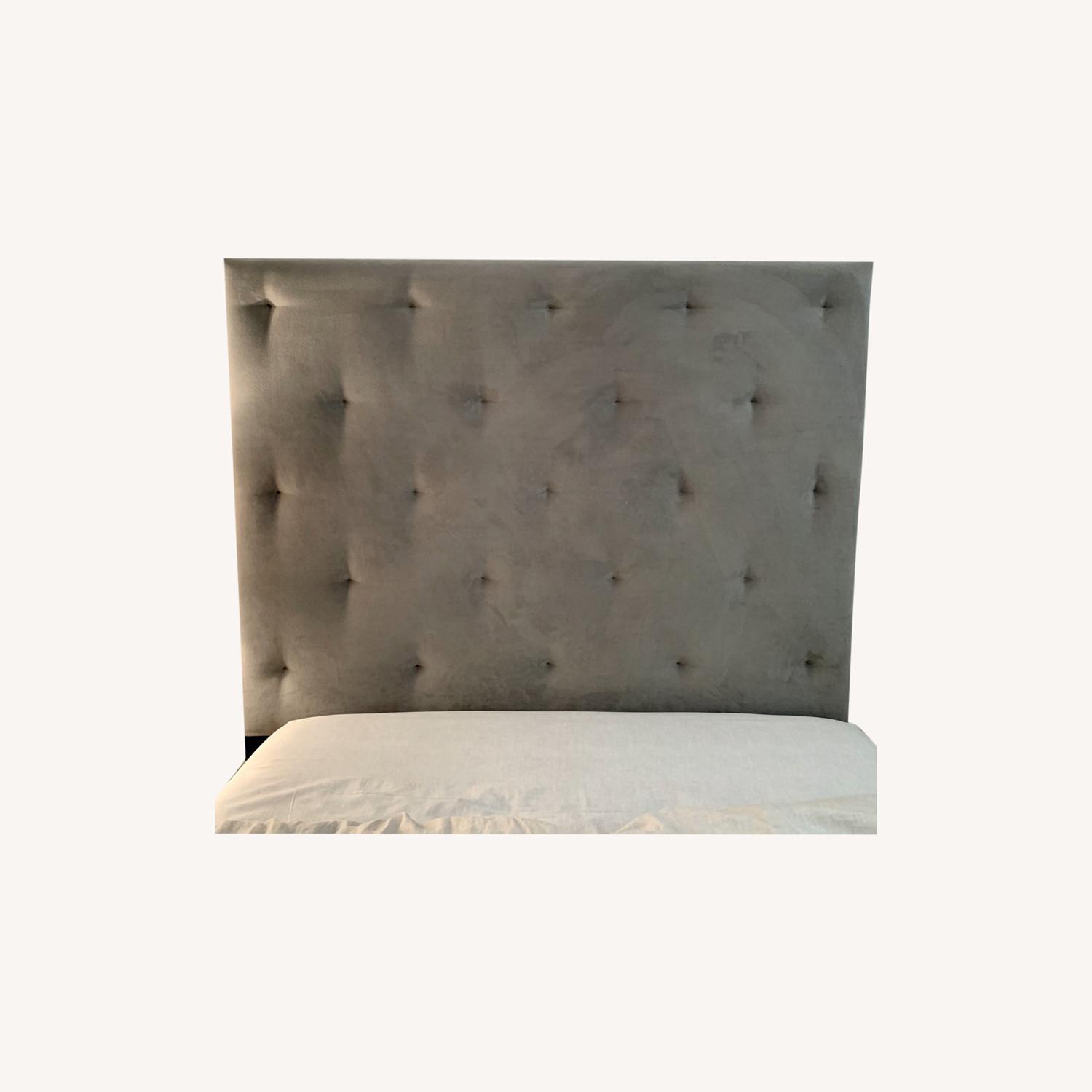 West Elm Diamond Tufted Headboard - image-0