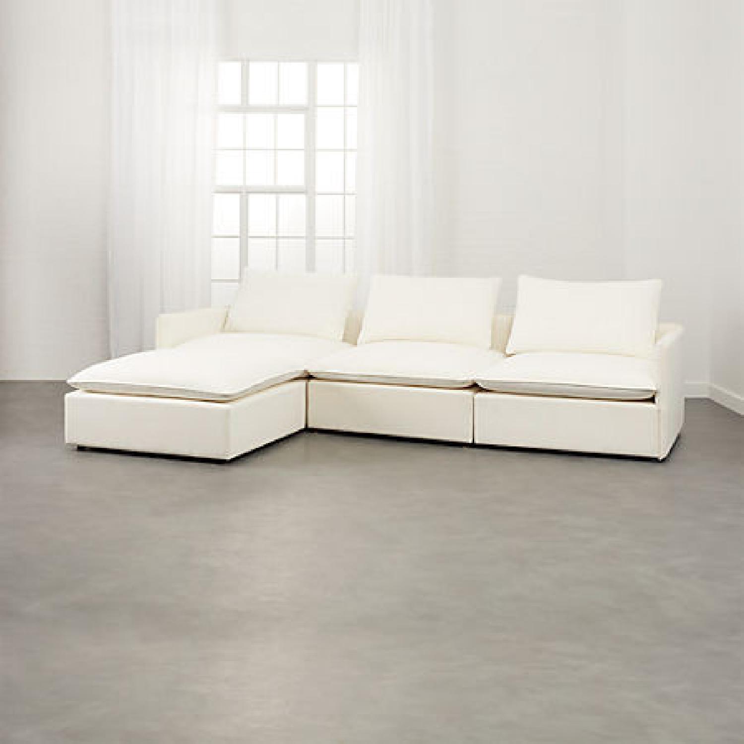 CB2 Linen Lumin Sofa - image-5