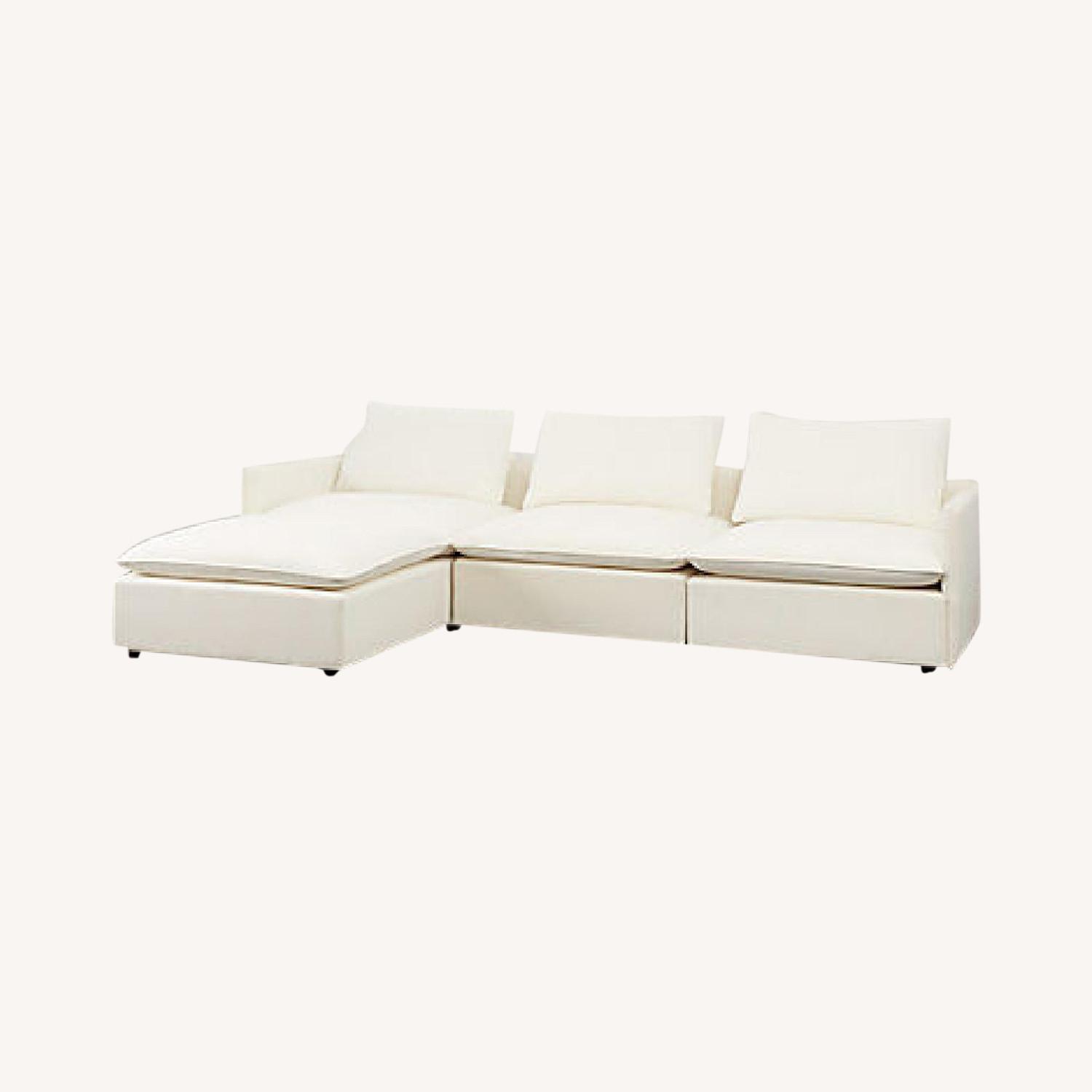 CB2 Linen Lumin Sofa - image-0