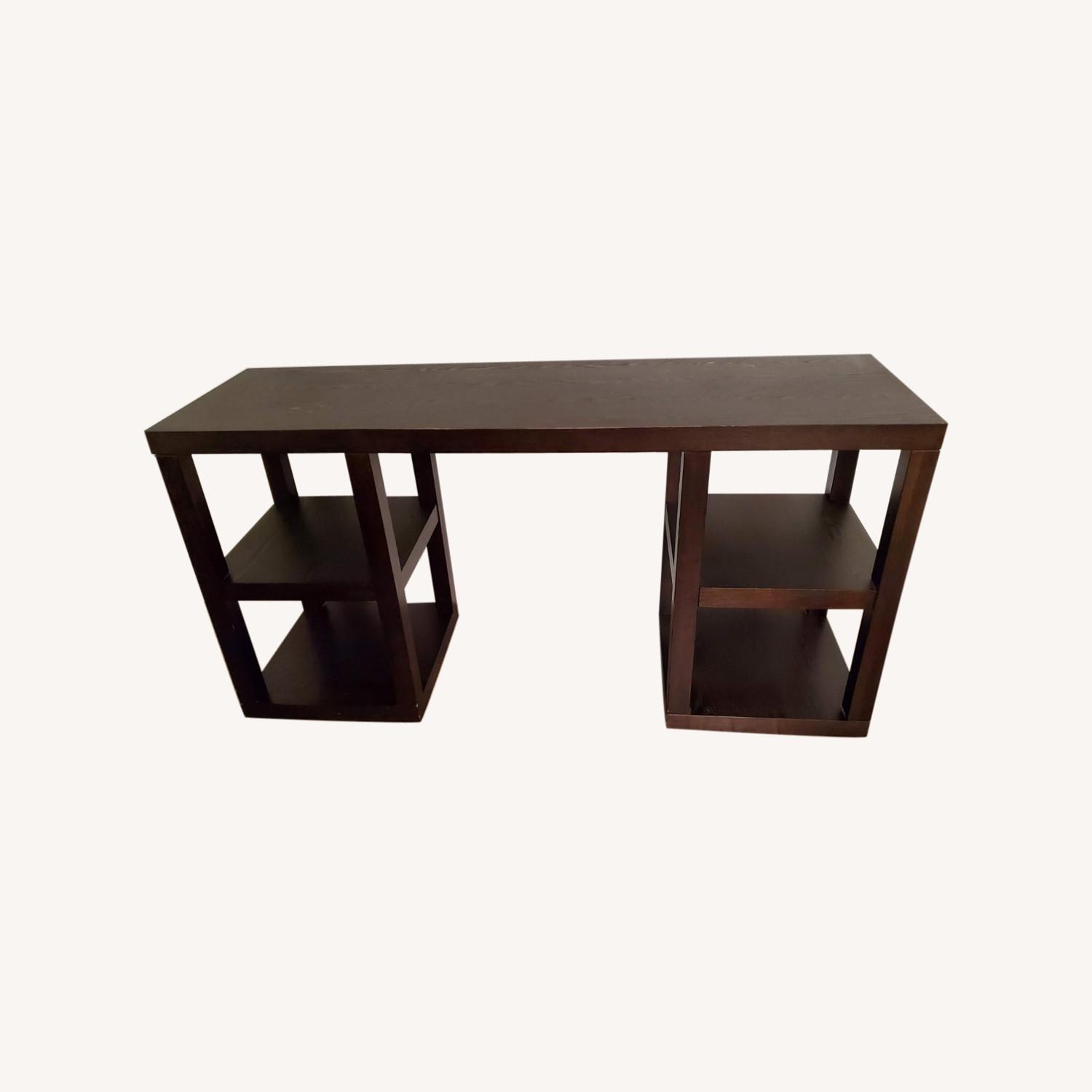 West Elm Espresso Desk AptDeco