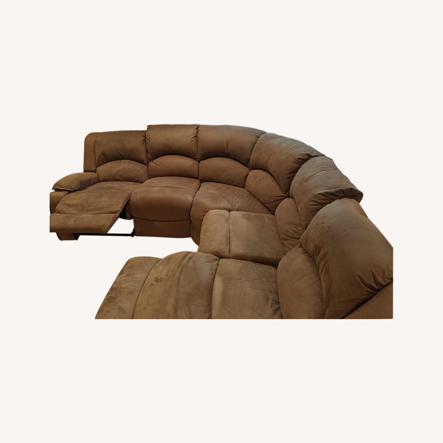 Brown Raymour and Flanigan Reclining Sectional AptDeco