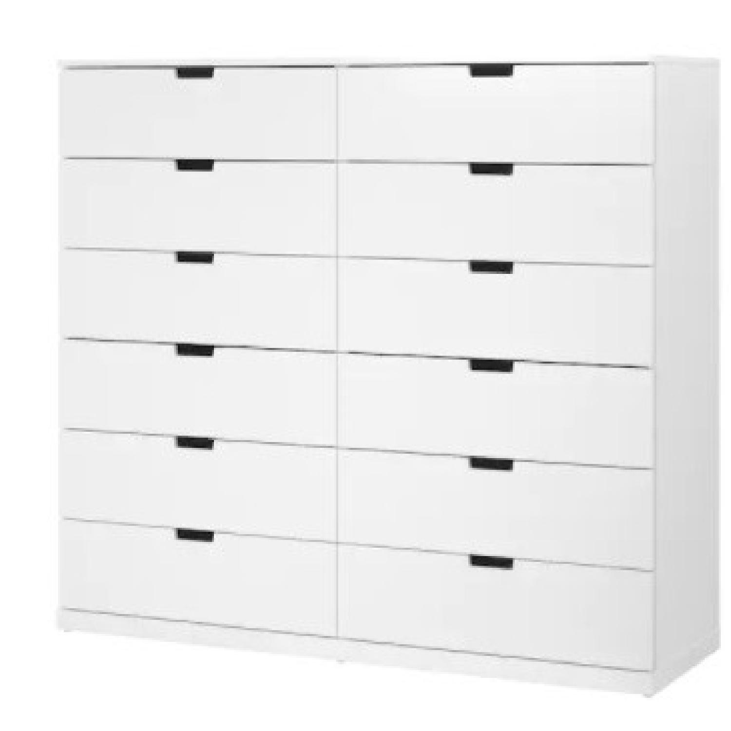 IKEA Nordli White 12 Drawer Dresser - image-6