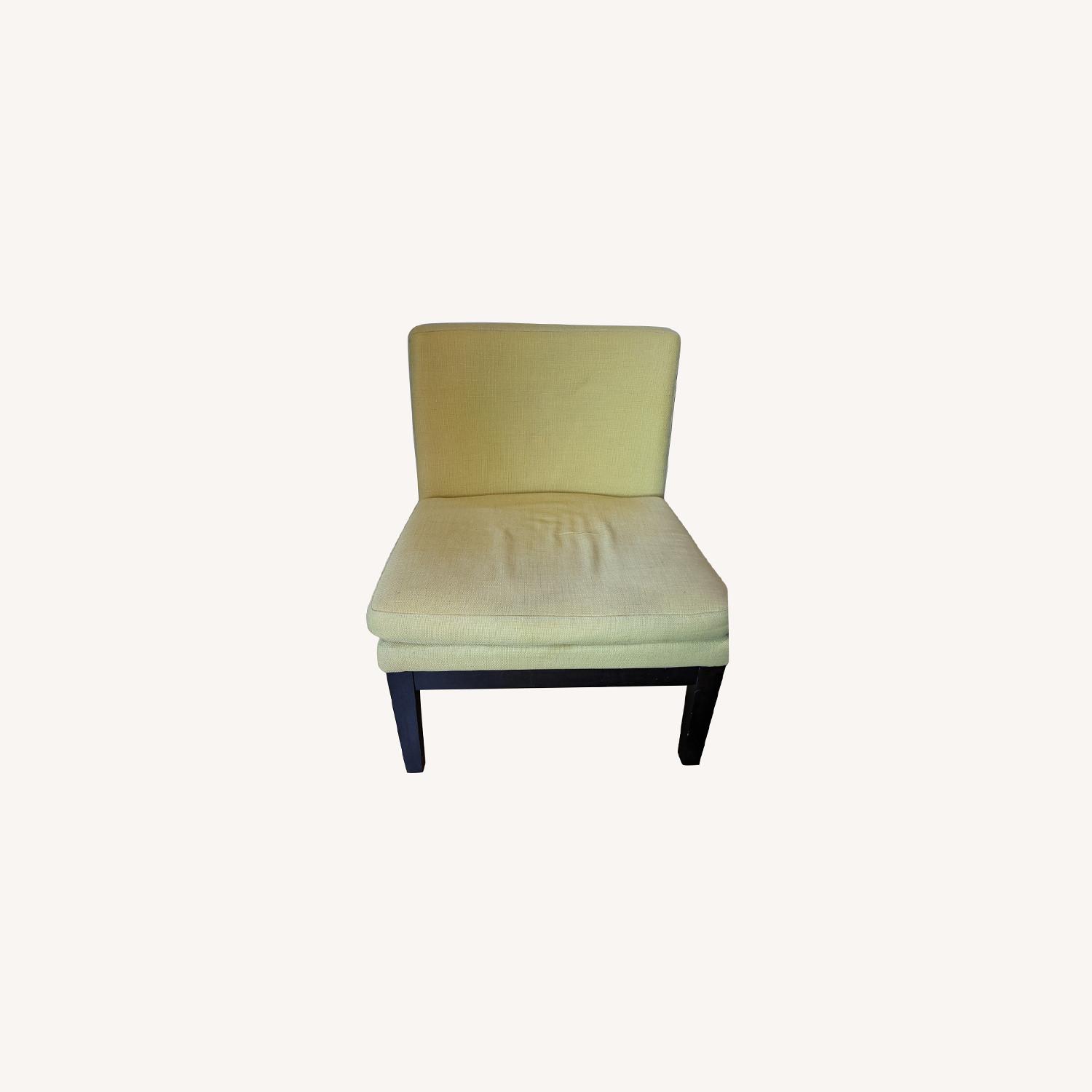 West Elm Slipper Chair - Yellow - image-3