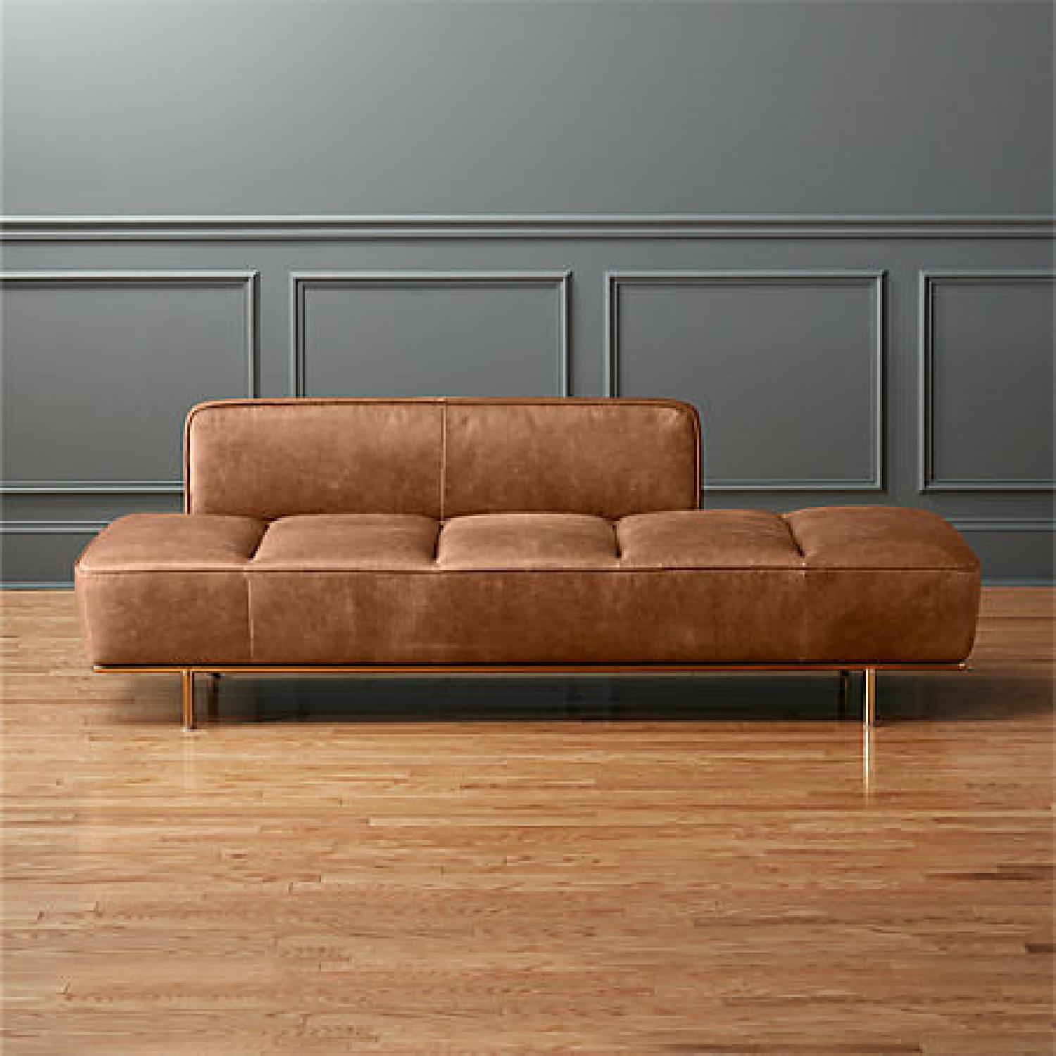 CB2 Lawndale Saddle Leather Daybed - image-4