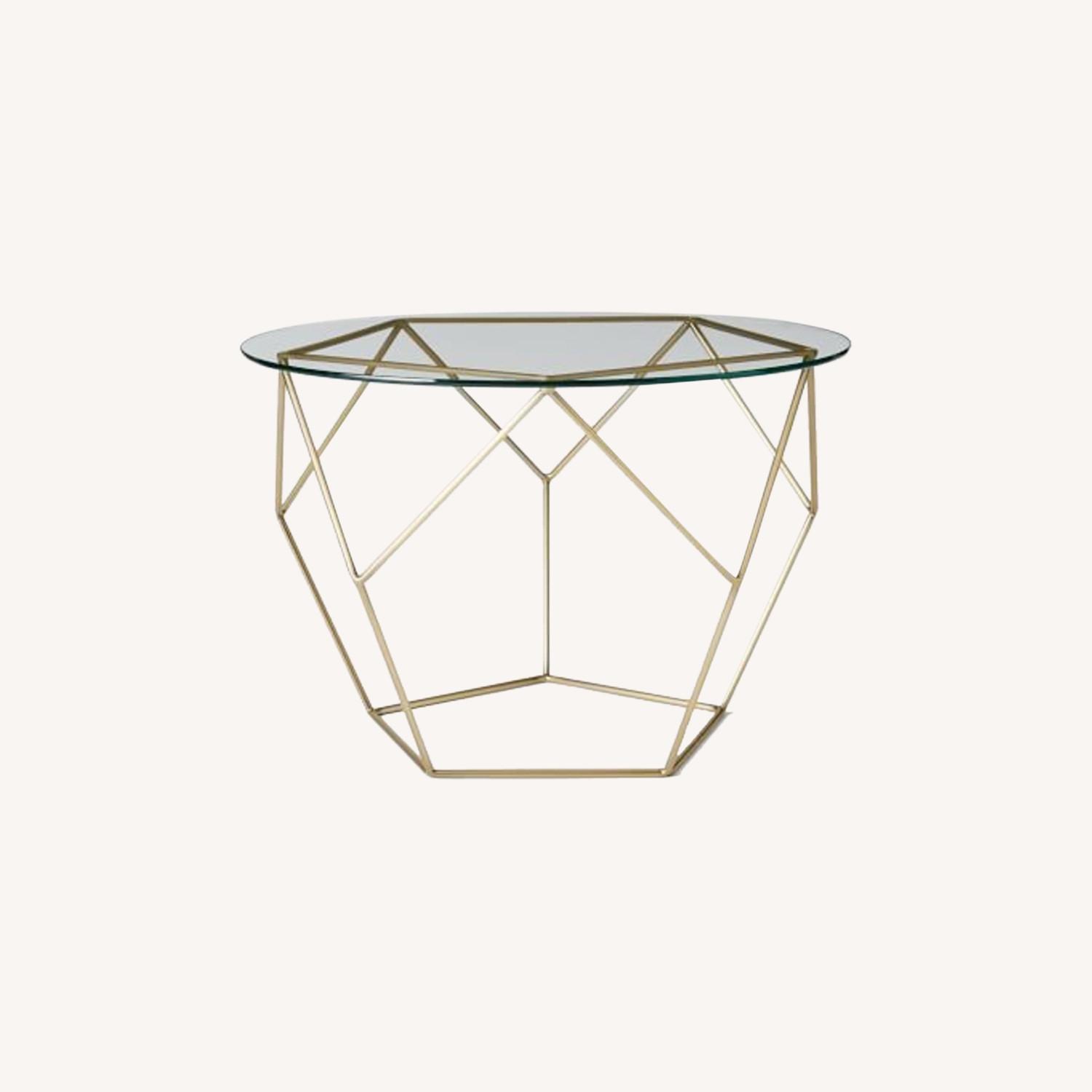 West Elm Origami Coffee Table in Metal/Glass - image-0