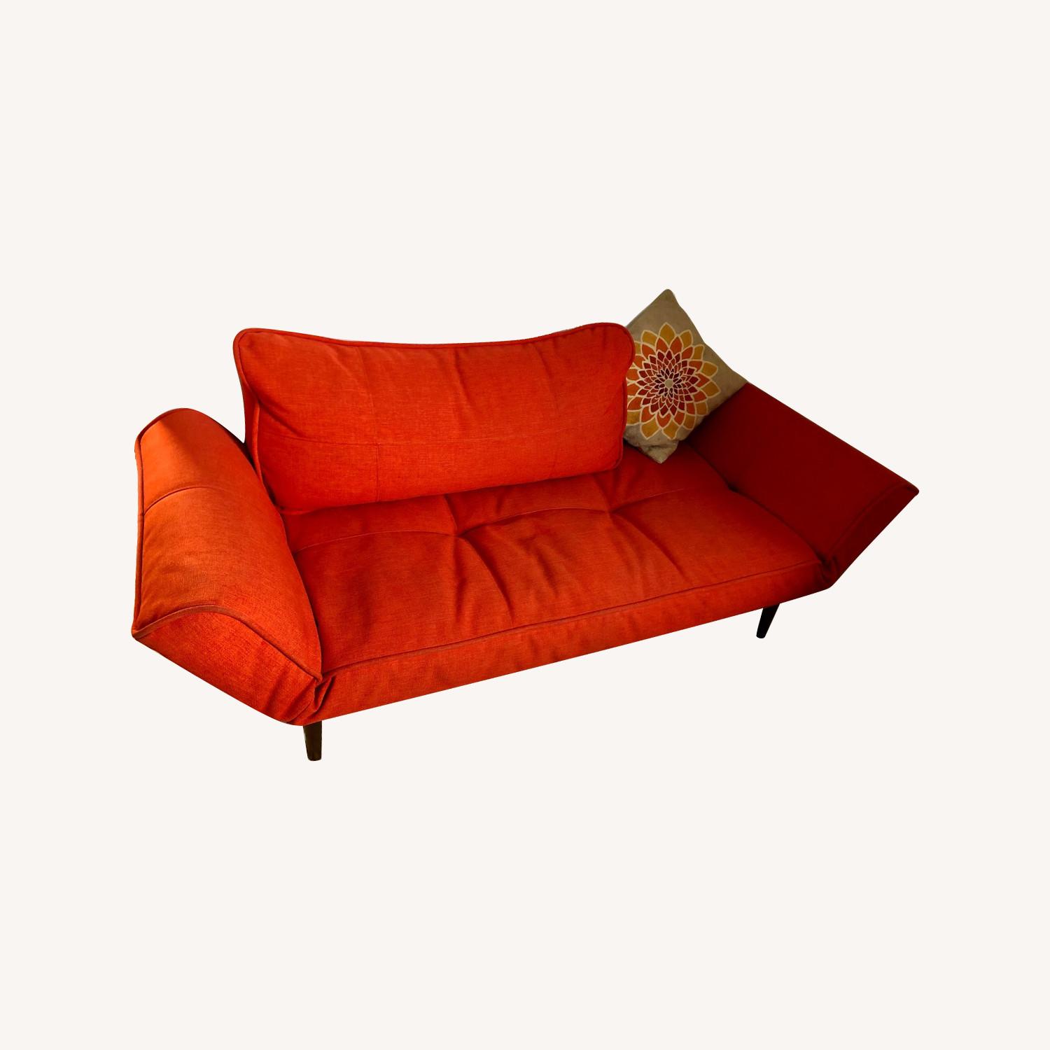 Upholstered click-clack Sleeper sofa - image-0