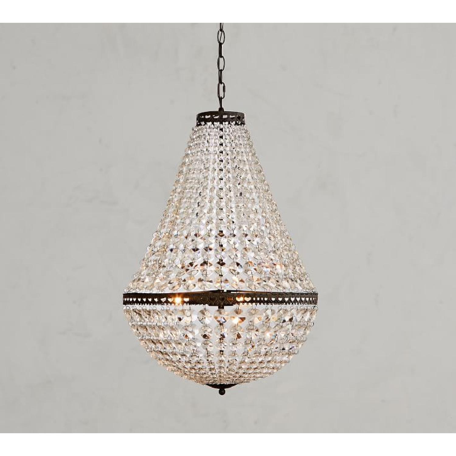 Pottery Barn Crystal Chandelier (13") - image-6