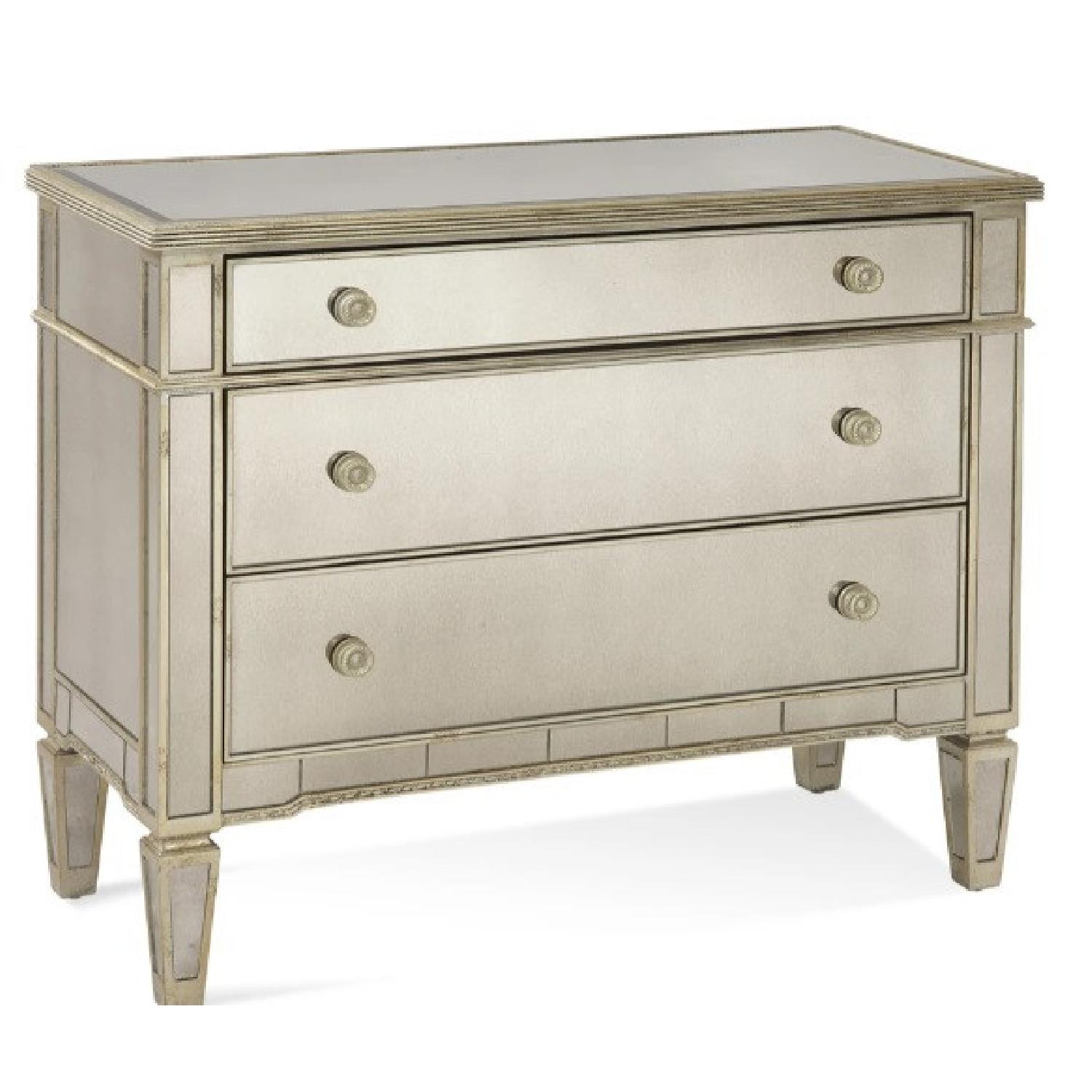 Z Gallerie Mirrored 3 Drawer Dresser AptDeco