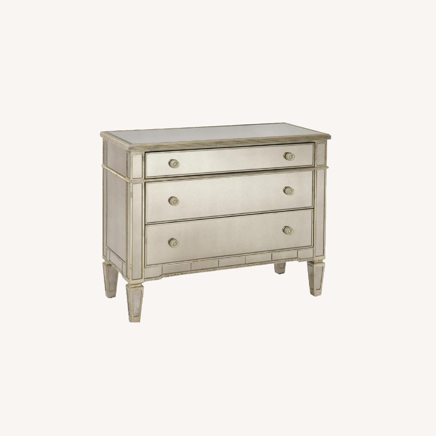 Z Gallerie Mirrored 3 Drawer Dresser AptDeco