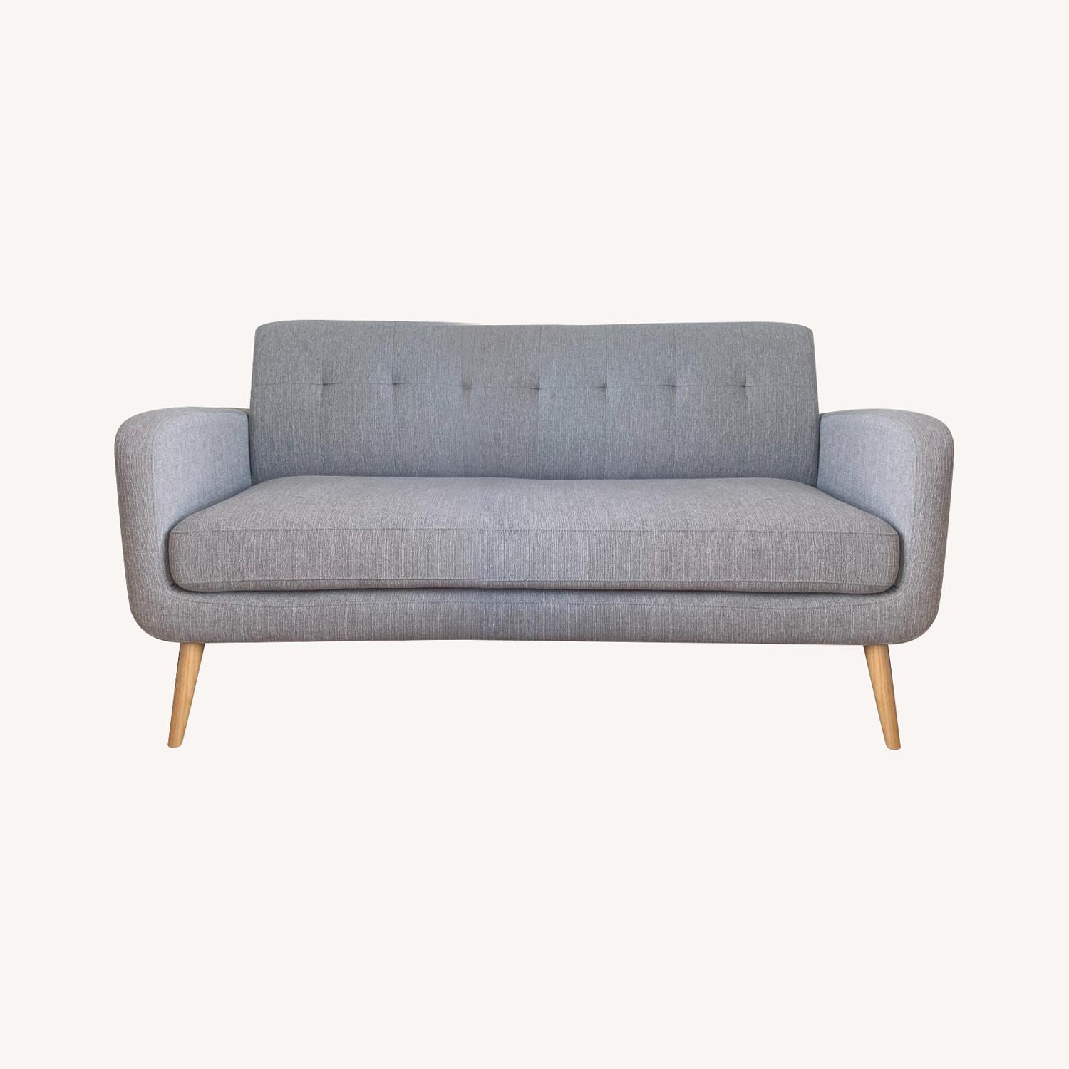 Wayfair Small Gray Sofa - image-0