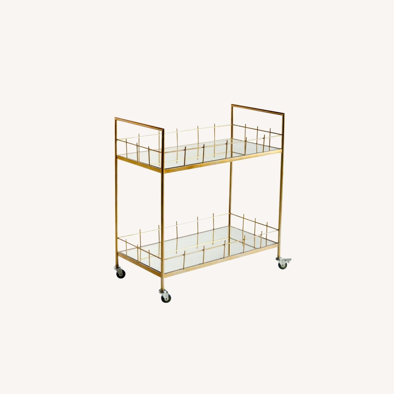 Statements by J Vintage Gold Bar Cart - image-0