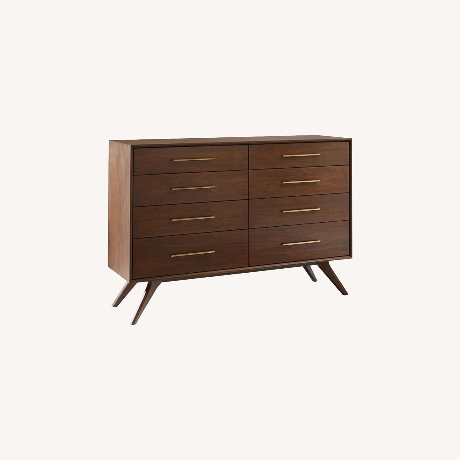 West Elm Wright 8 Drawer Dresser Dark Walnut AptDeco
