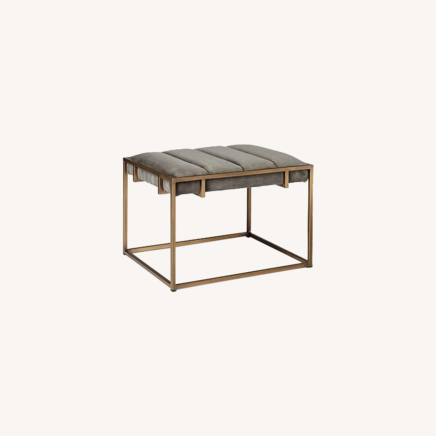 West Elm Fontanne Ottoman Square AptDeco