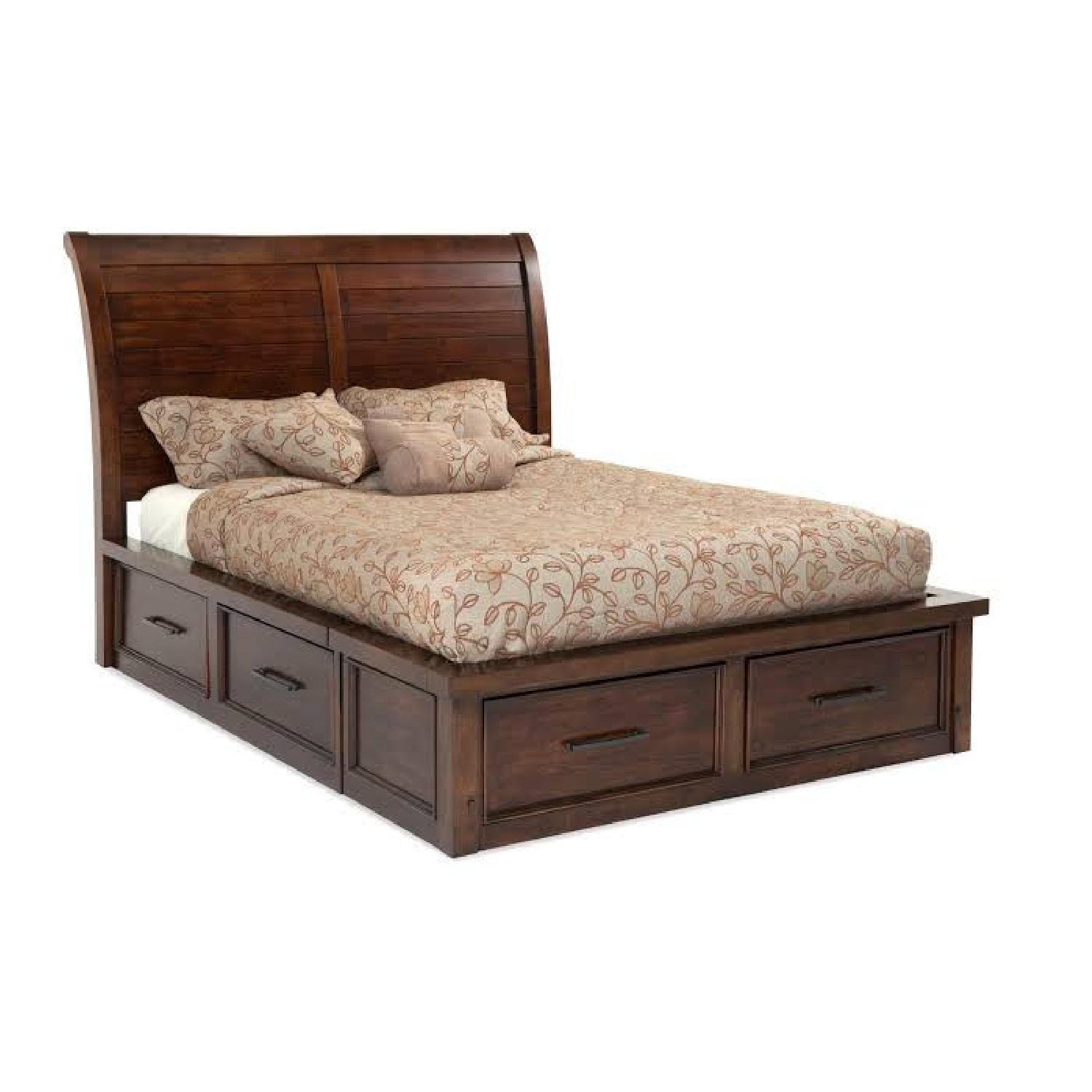 Hudson KING Pecan Storage Bed - image-3