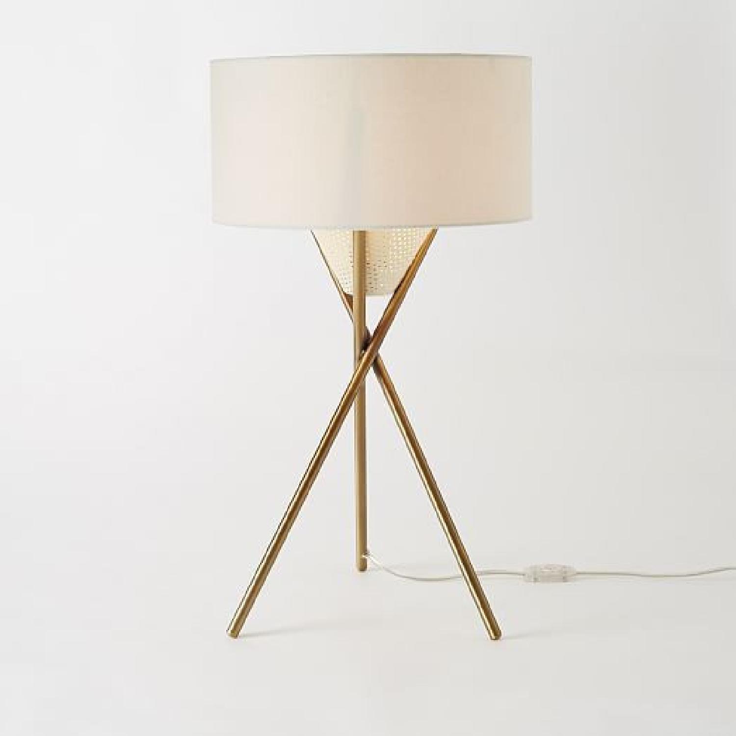 West Elm Mid-Century Tripod Table Lamp - image-6