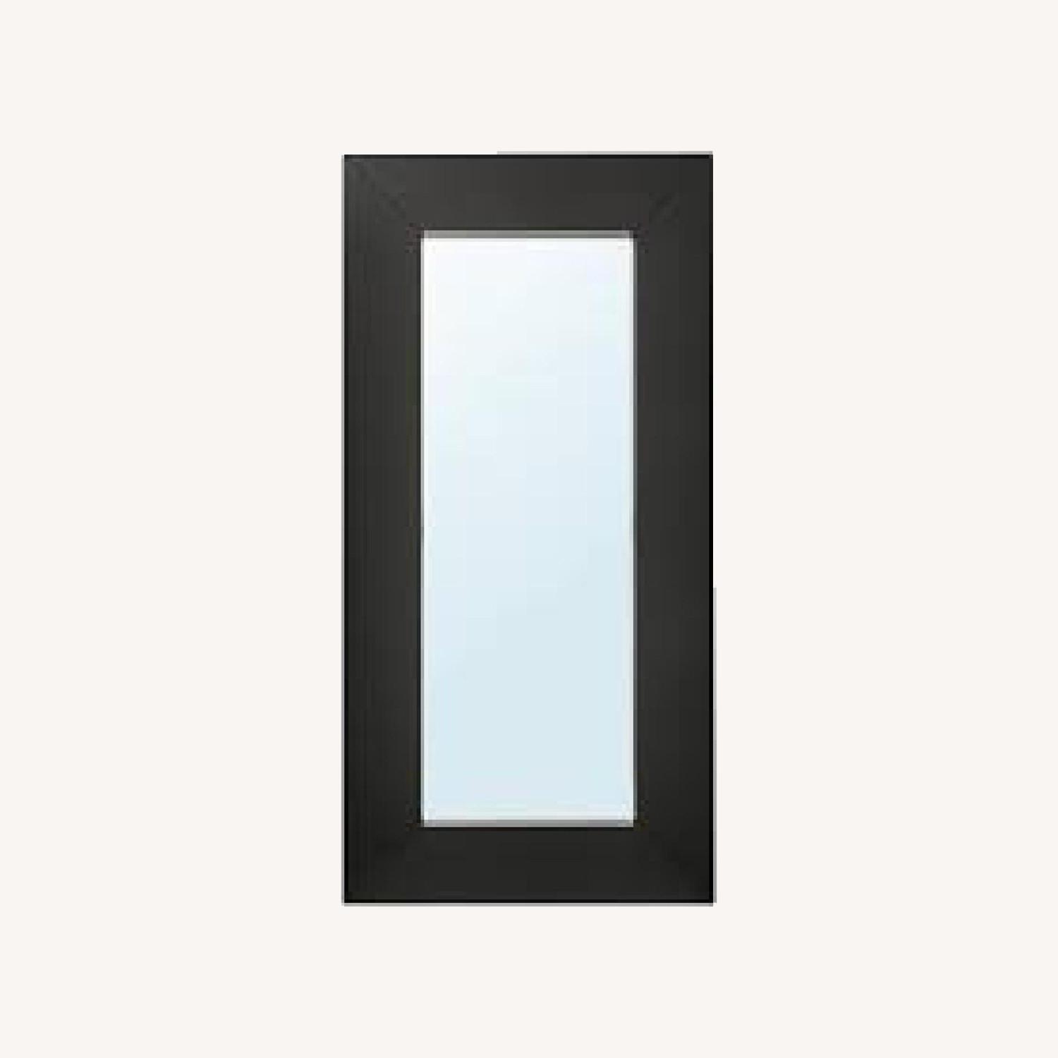 IKEA Mongstad Floor Mirror in Black Stained Wood AptDeco