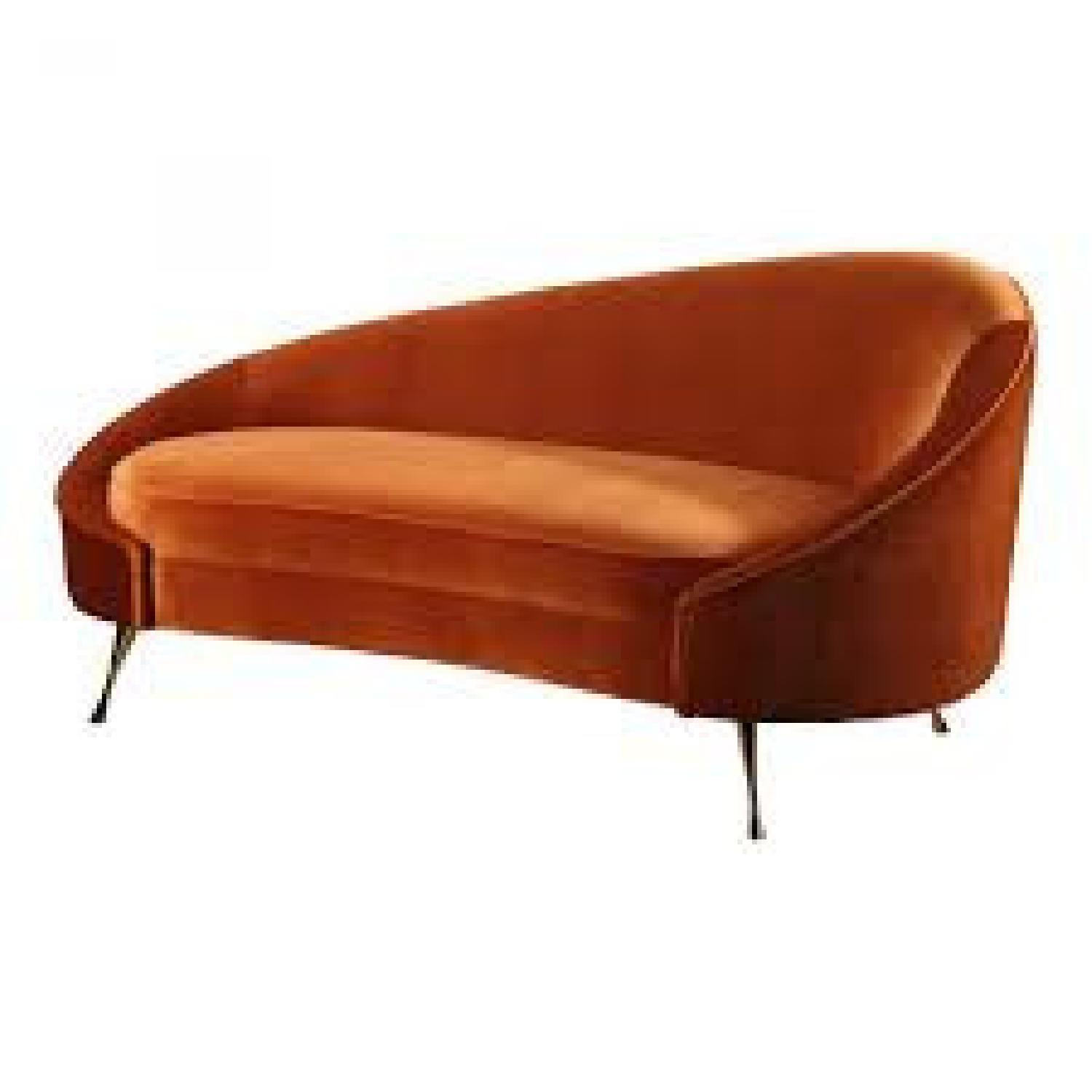 Abigail Chaise Umber Sofa - image-4