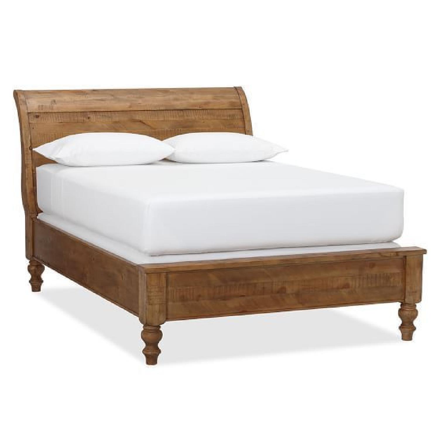 Pottery Barn Queen Size Ashby Sleigh Bed - image-7