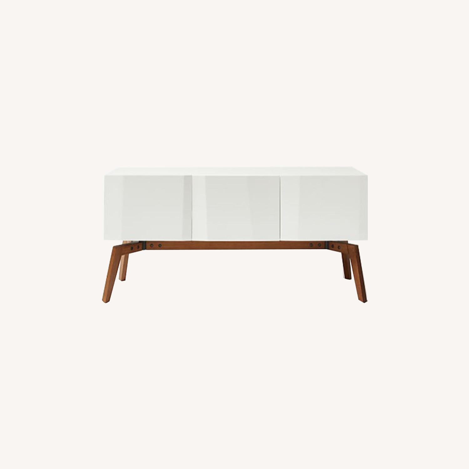 CB2 Alba Lacquer Credenza - AptDeco