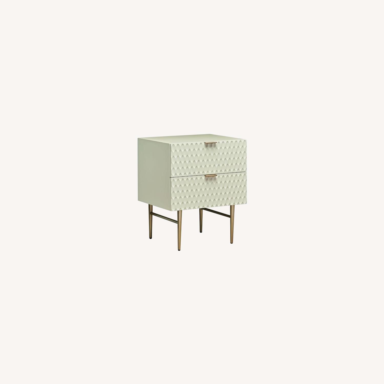 West Elm Audrey Nightstand Parchment AptDeco