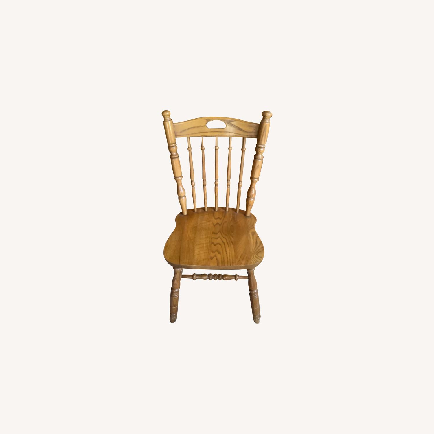Solid Oak Chairs AptDeco