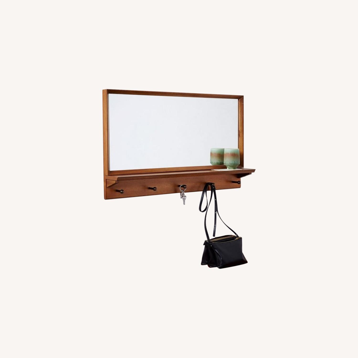 West Elm Mid-Century Entryway Mirror - Pecan - image-0
