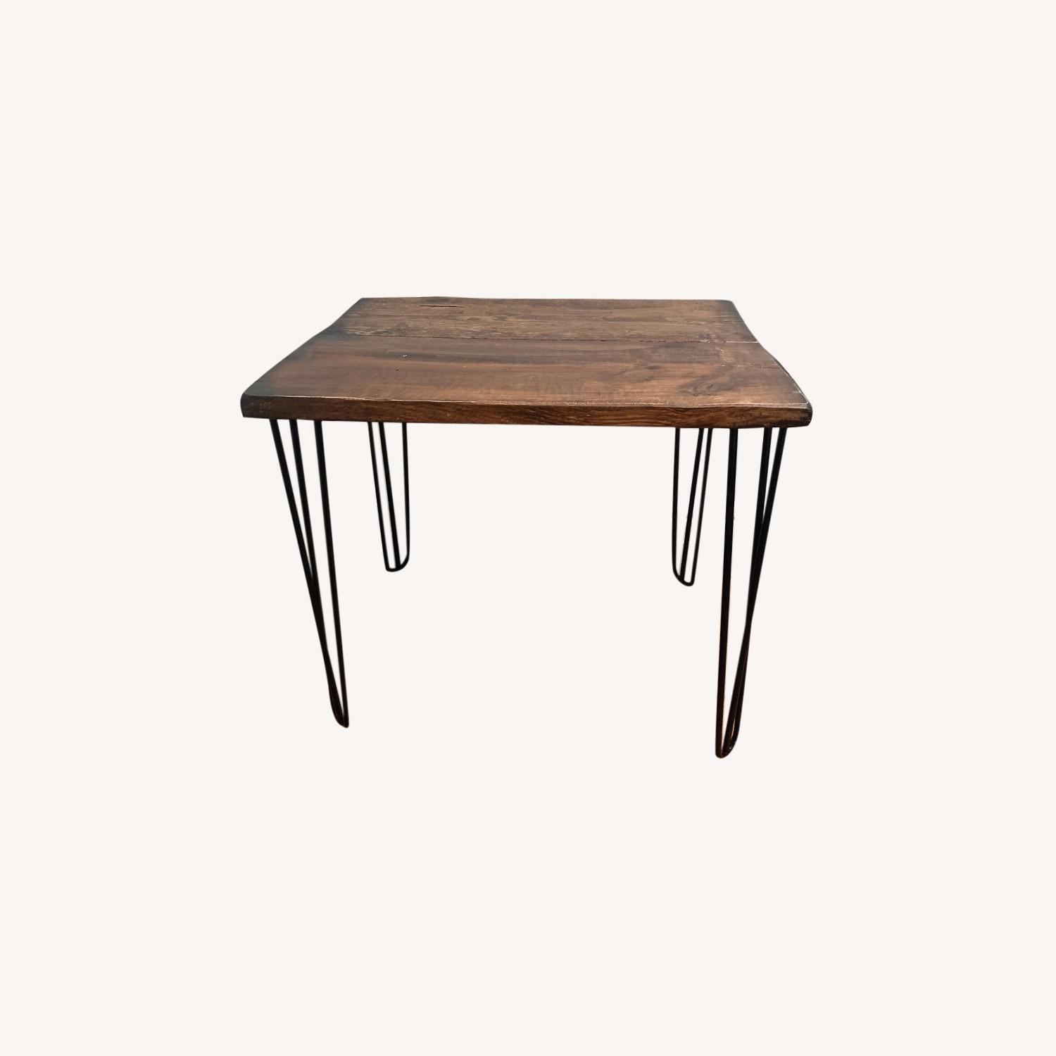 Custom Reclaimed Wood Desk Hairpin Legs, Handmade AptDeco