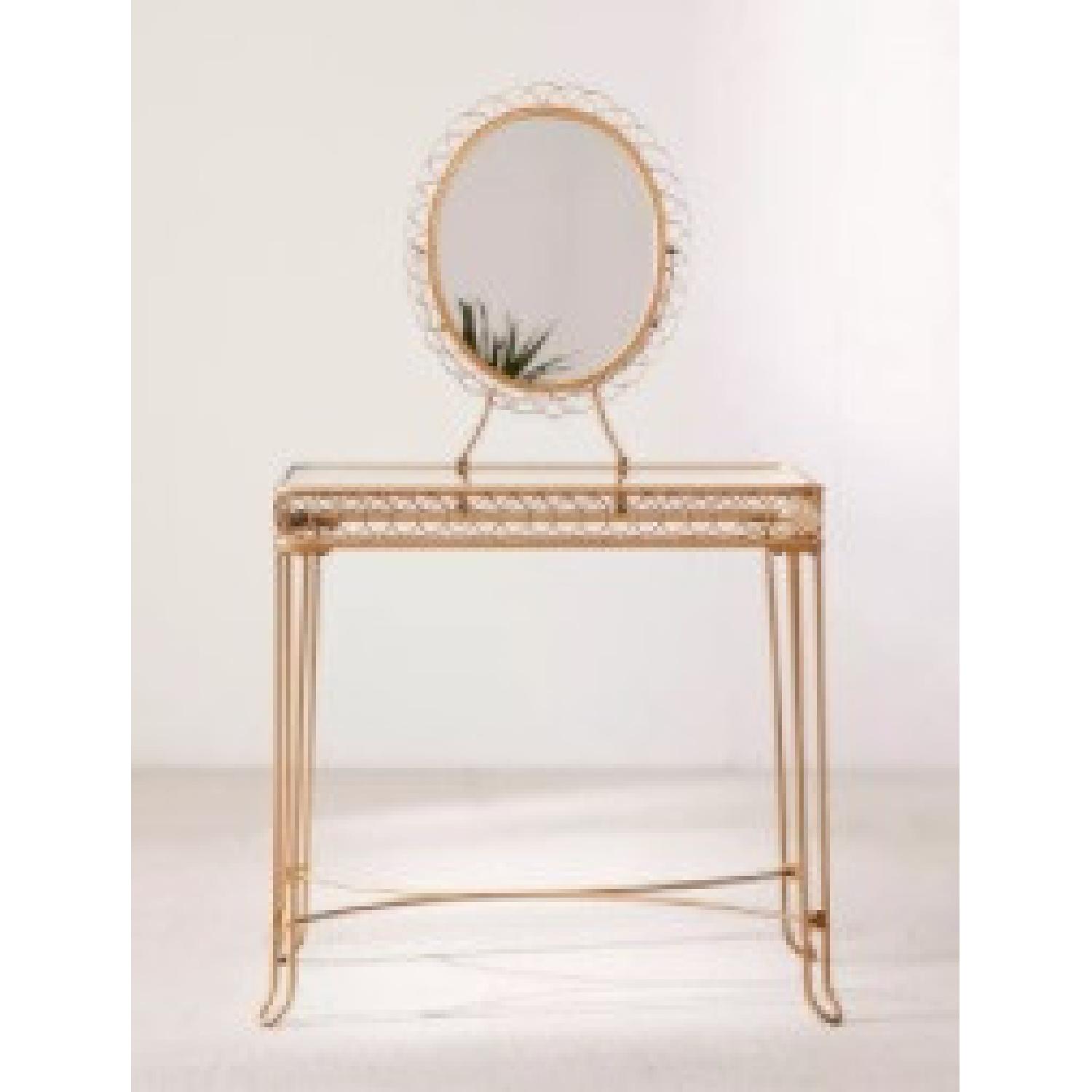 Urban Outfitters Brass Wire Loop Vanity - image-7