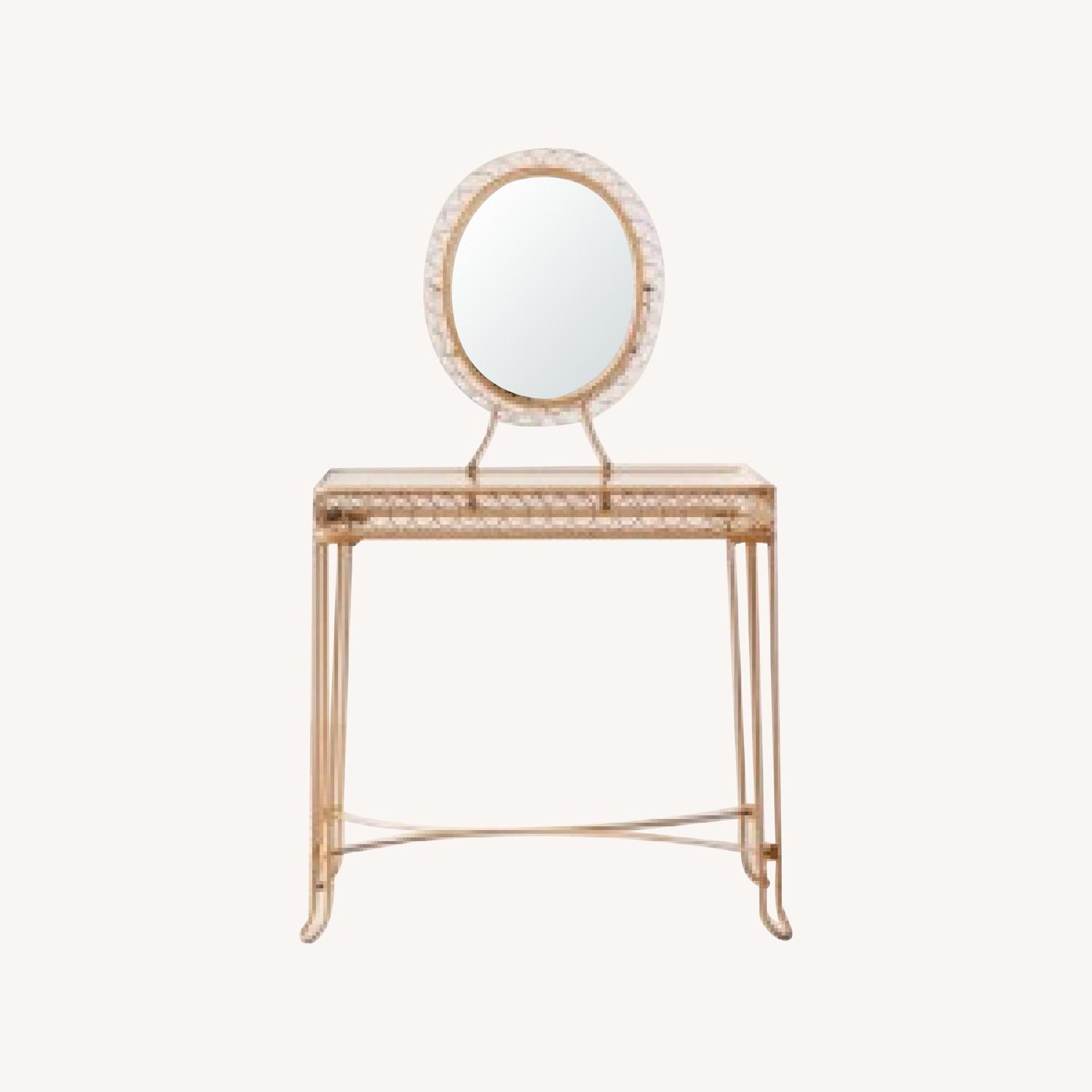 Urban Outfitters Brass Wire Loop Vanity - image-0